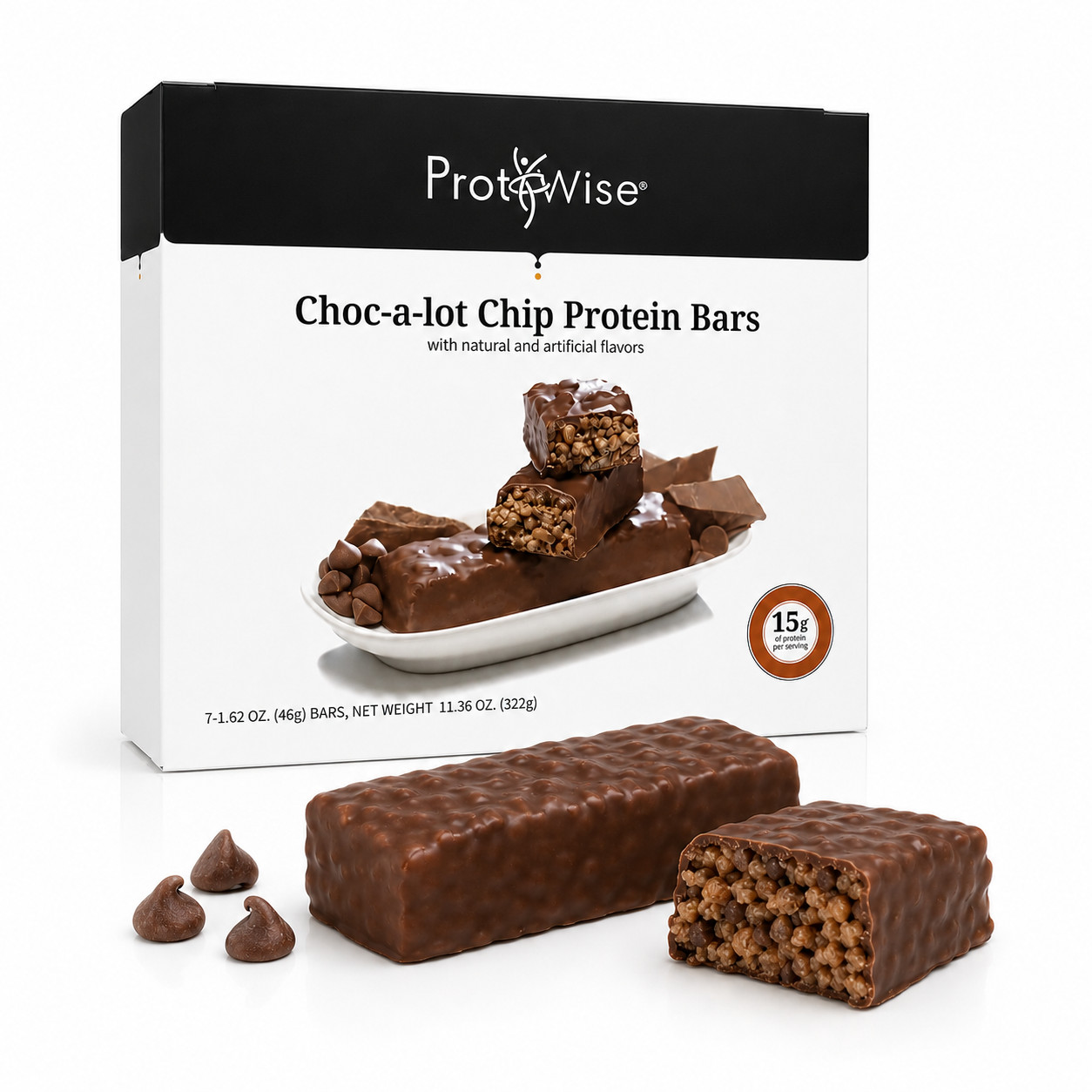 ProtiWise Protein Bars Choc-a-lot Chip 7ct Weight Management Snack