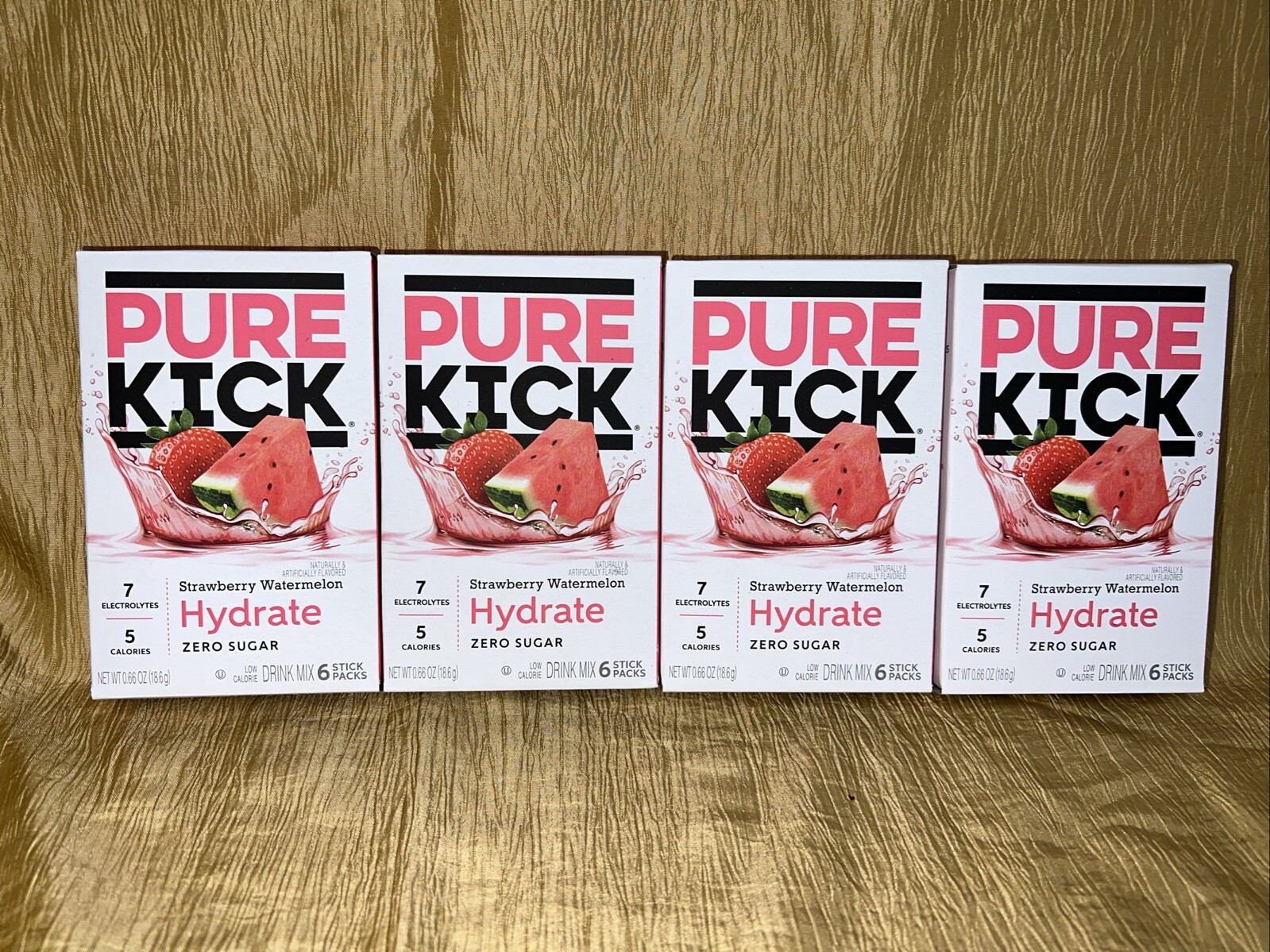 24 Pure Kick HYDRATE Strawberry/Watermel Electrolytes Zero sugar (4@6ea) ‘26