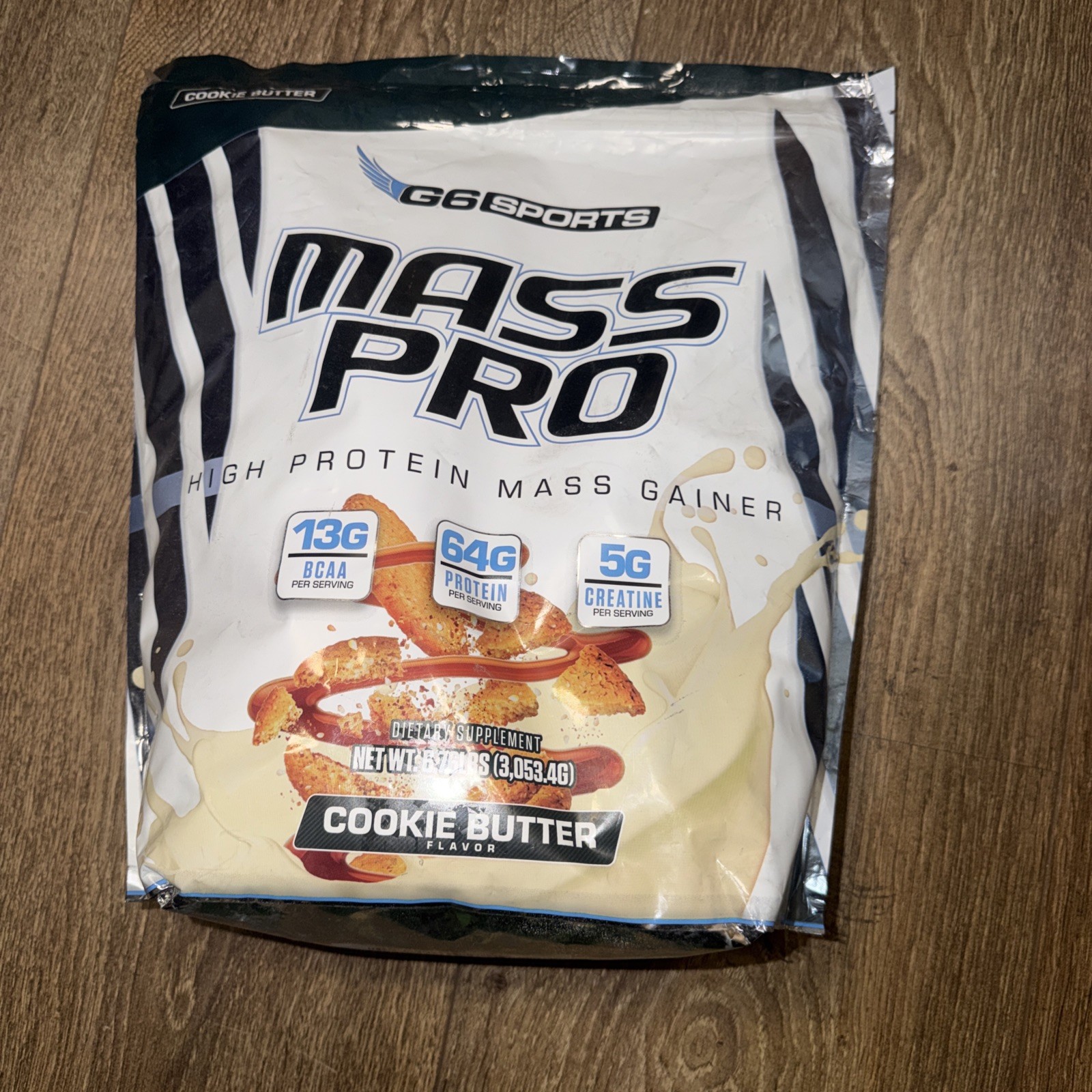 Mass Pro High Protein Mass Gainer – Cookie Butter (14 Servings)BB 10/26