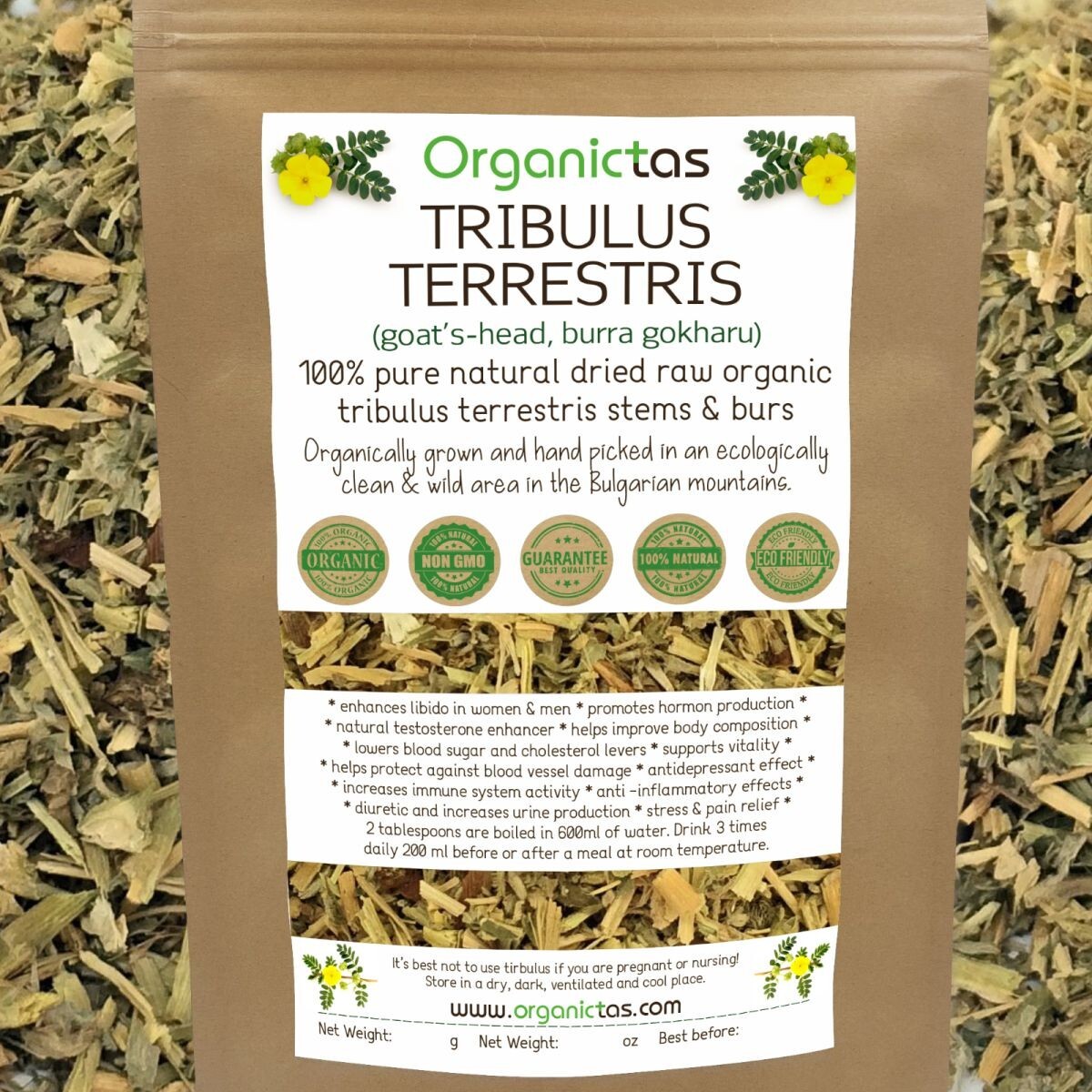 Best TRIBULUS TERRESTRIS Bodybuilding Tea for Men & Women Body Building, Detox .