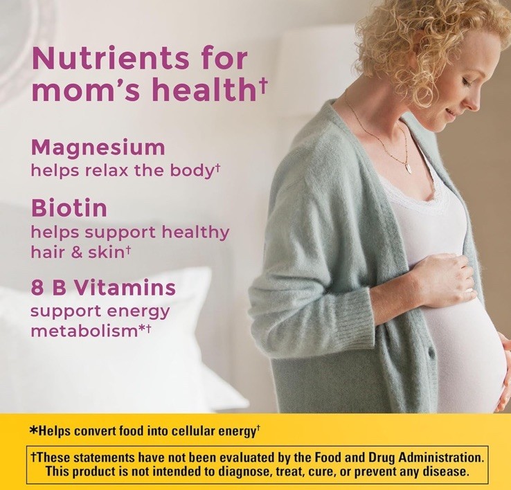 Pregnancy Prenatal Vitamins Folic Acid+ DHA, Daily Nutritional Support 110 count