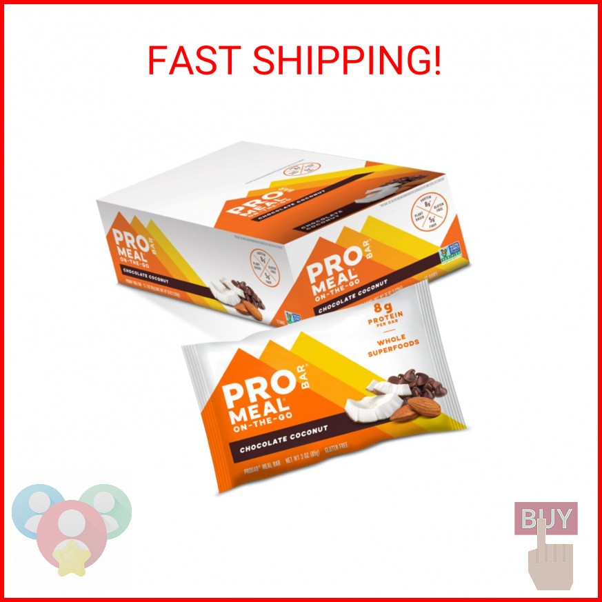 PROBAR MEAL Bar – Plant Based Meal Replacement Bar with Whole Food Ingredients,