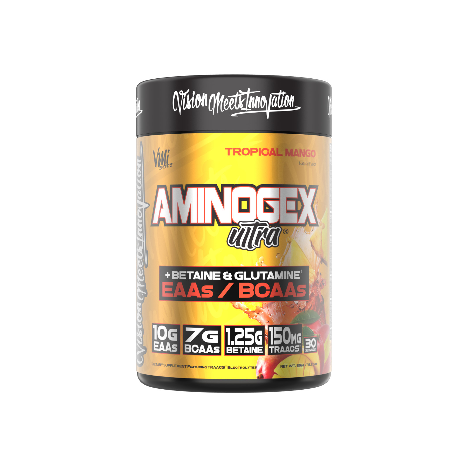 Aminogex Ultra BCAA Powder, Tropical Mango, 30 Servings