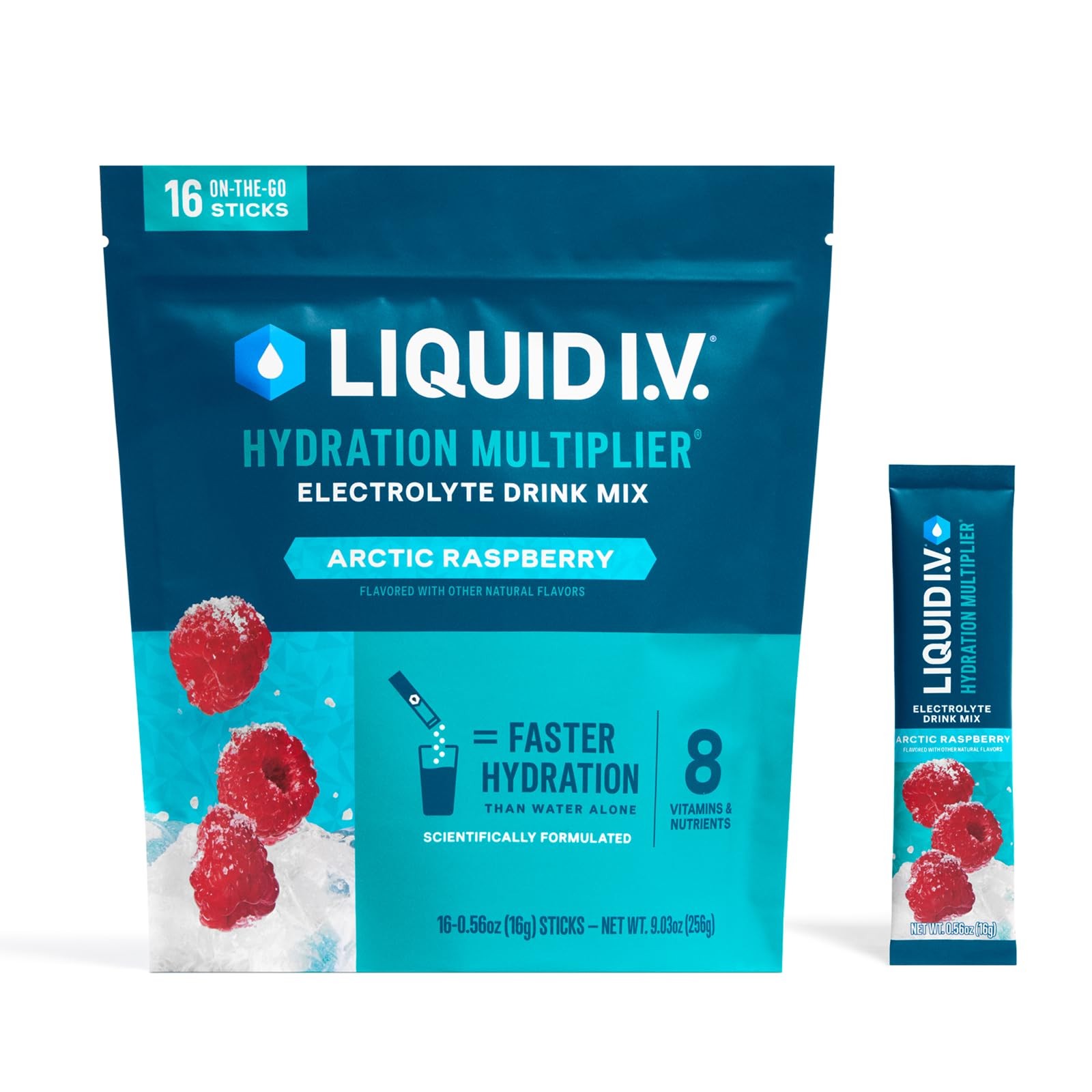 Liquid I.V. Hydration Multiplier – Arctic Raspberry Electrolyte Powder Drink