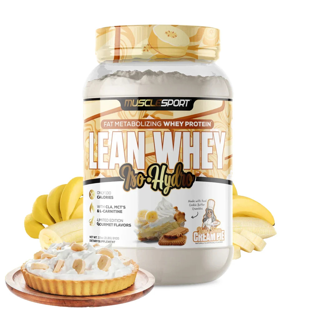 Lean Whey, Iso-Hydro, BANANA CREAM PIE, 2 lbs (908 g)