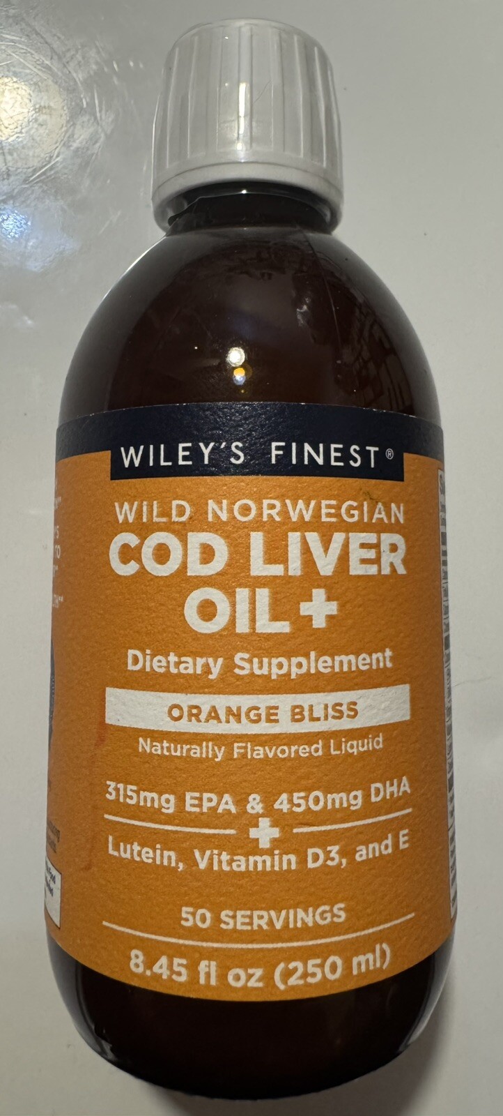 Wild Norwegian Cod Liver Oil +, Orange Bliss, 8.45 fl oz (250 ml)