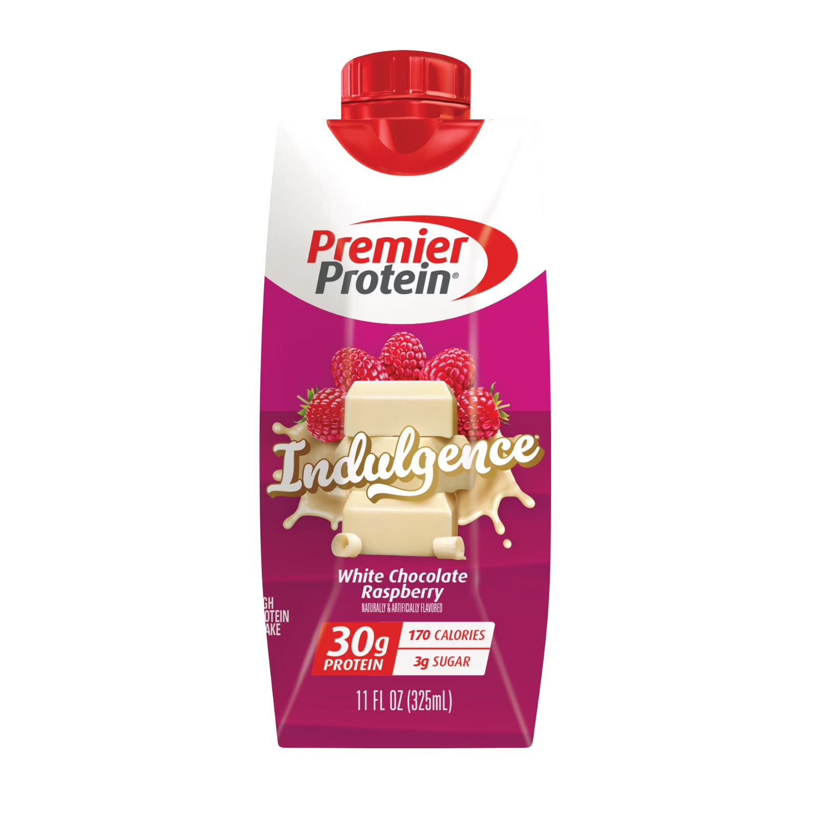 Premier Protein Indulgence White Chocolate Raspberry Shake 30g Protein 4 Pack