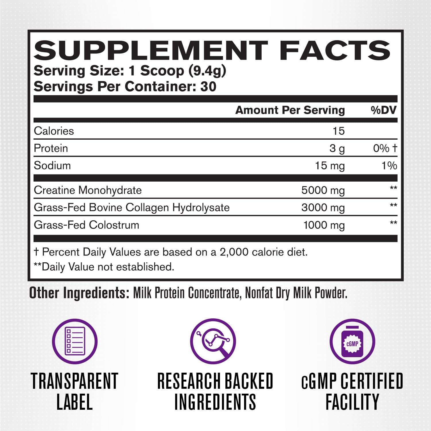Creatine for Women – Creatine Monohydrate with Collagen + Colostrum to Suppor…