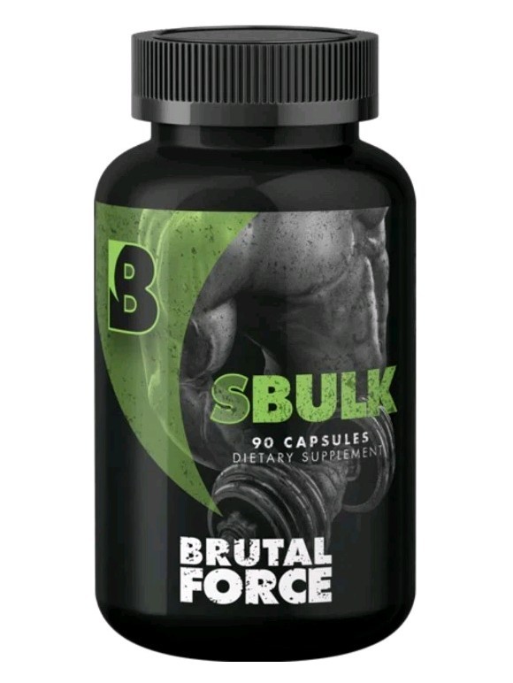 Brutal Force SBulk Test Booster 90 Capsules Muscle Bulk Gainer 10/26