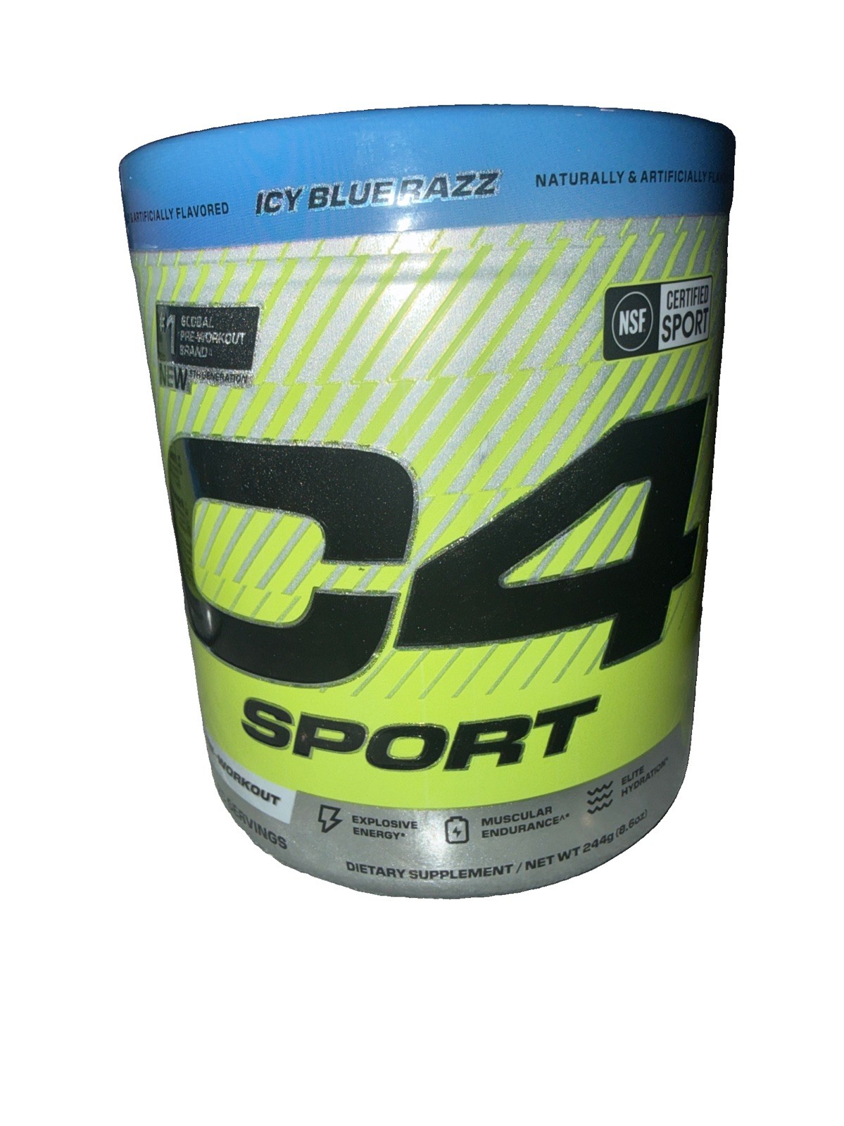 New Sealed C4® Original, Pre-Workout, Icy Blue Razz, 267 oz (8.6oz) Exp 08/26