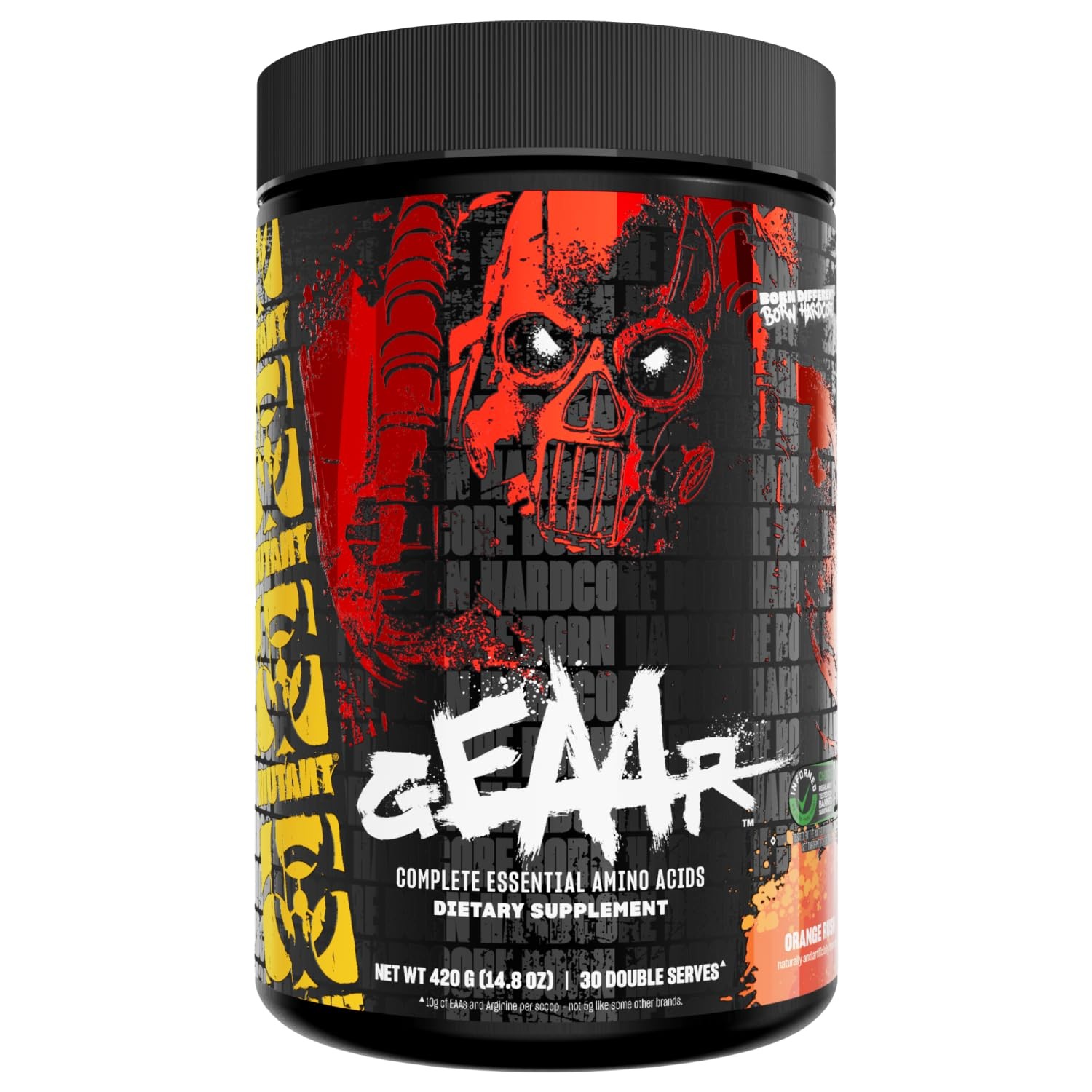 Mutant GEAAR 9.4g of EAA Powder + Arginine, 7g BCAAs, 4g Leucine, Electrolyt…