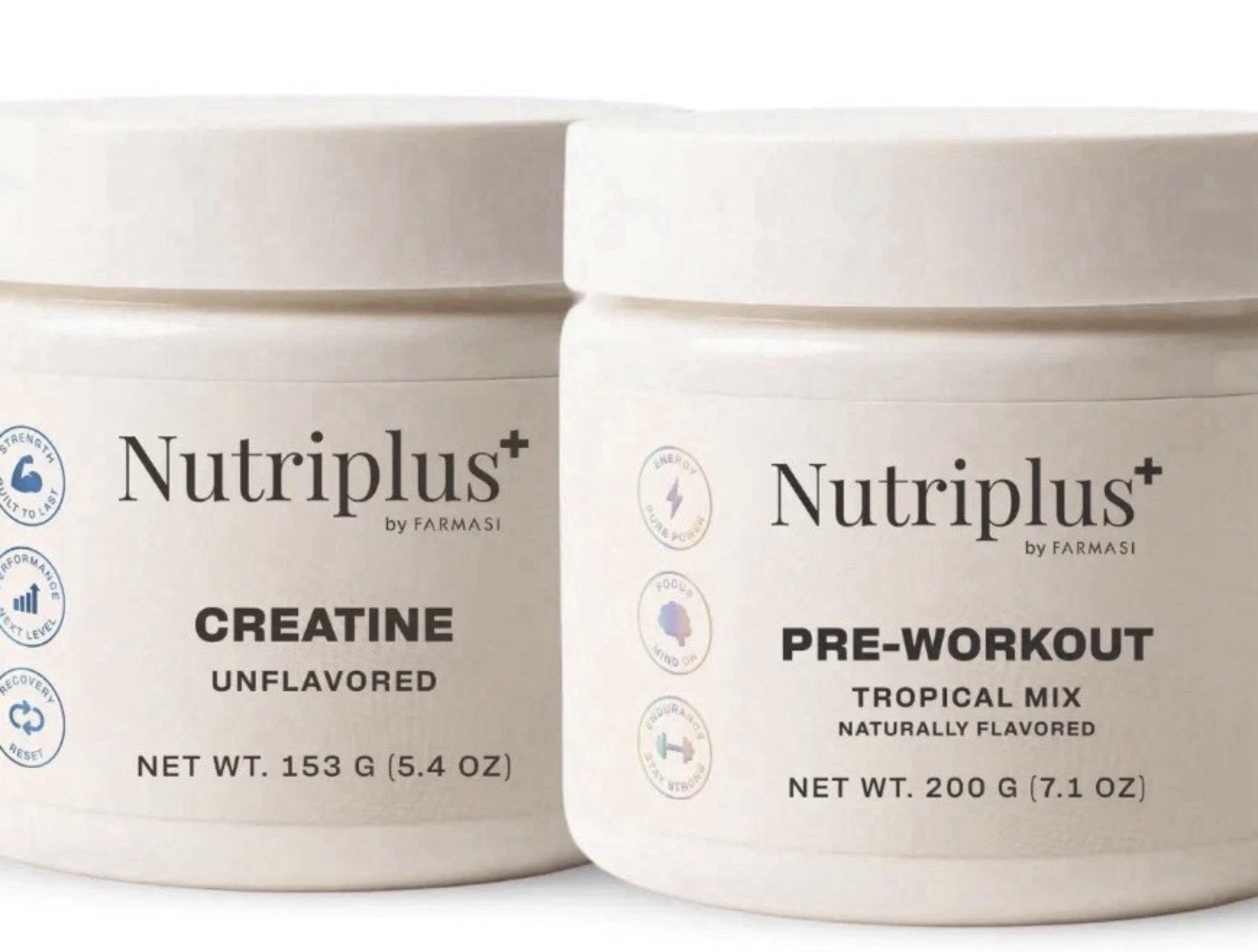 Farmasi Nutriplus Creatine & Preworkout Bundle. New. 2Pc Set.FREE SHIPPING