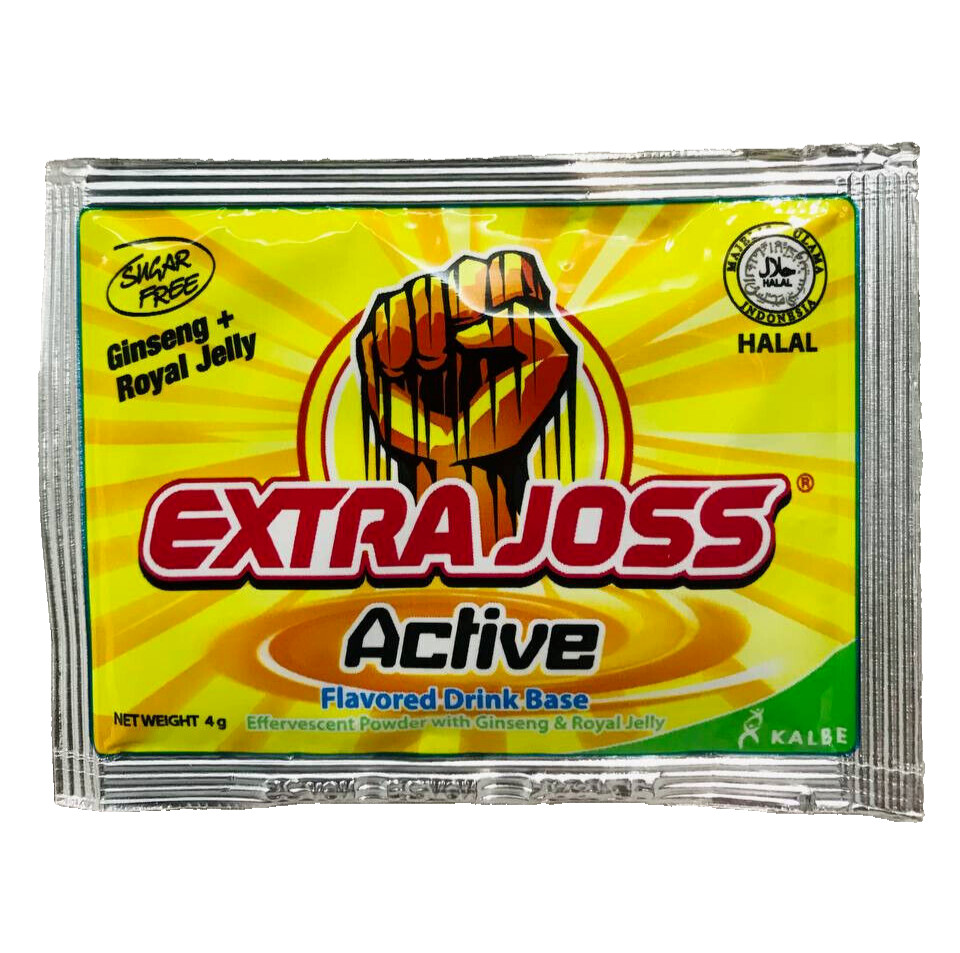 EXTRA JOSS 3 Flavour 3 Boxes ( 18 Sachets) Energy Drink Powder Boost Stamina