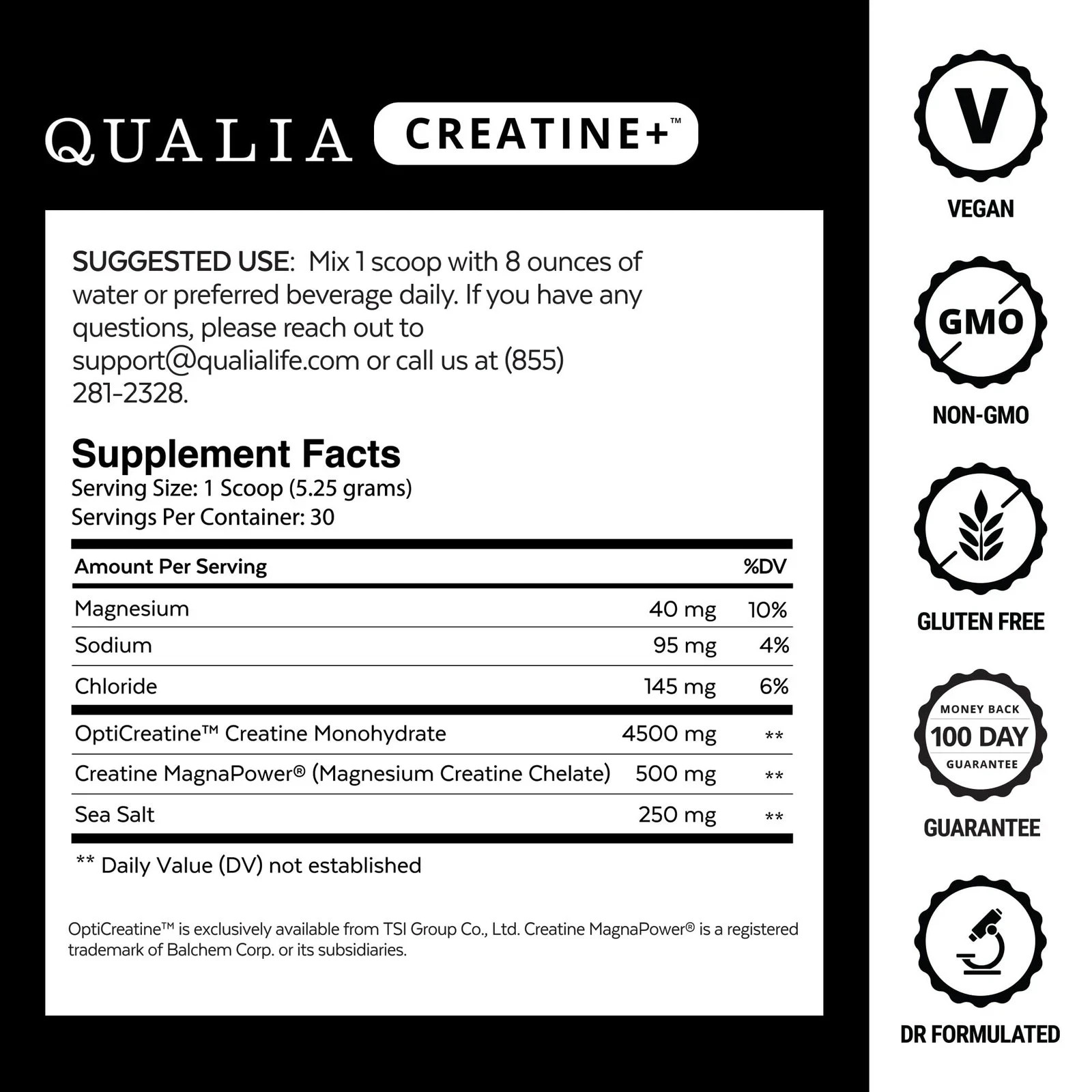 Qualia Creatine | Advanced Creatine Complex | 2 Sources + Magnesium | Optimiz…