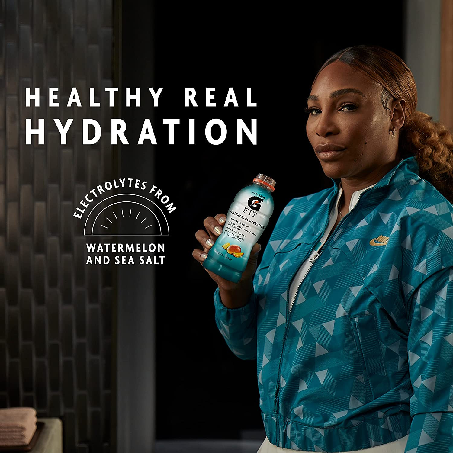 Gatorade Fit Electrolyte Beverage, Healthy Real Hydration, Tropical Mango, 16.9.
