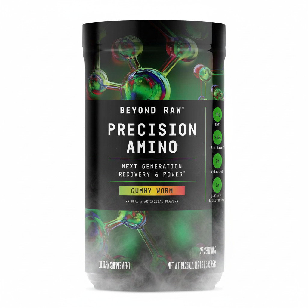 Beyond Raw Precision Amino Gummy Worm EAA Recovery & Power Supplement 25 Serving