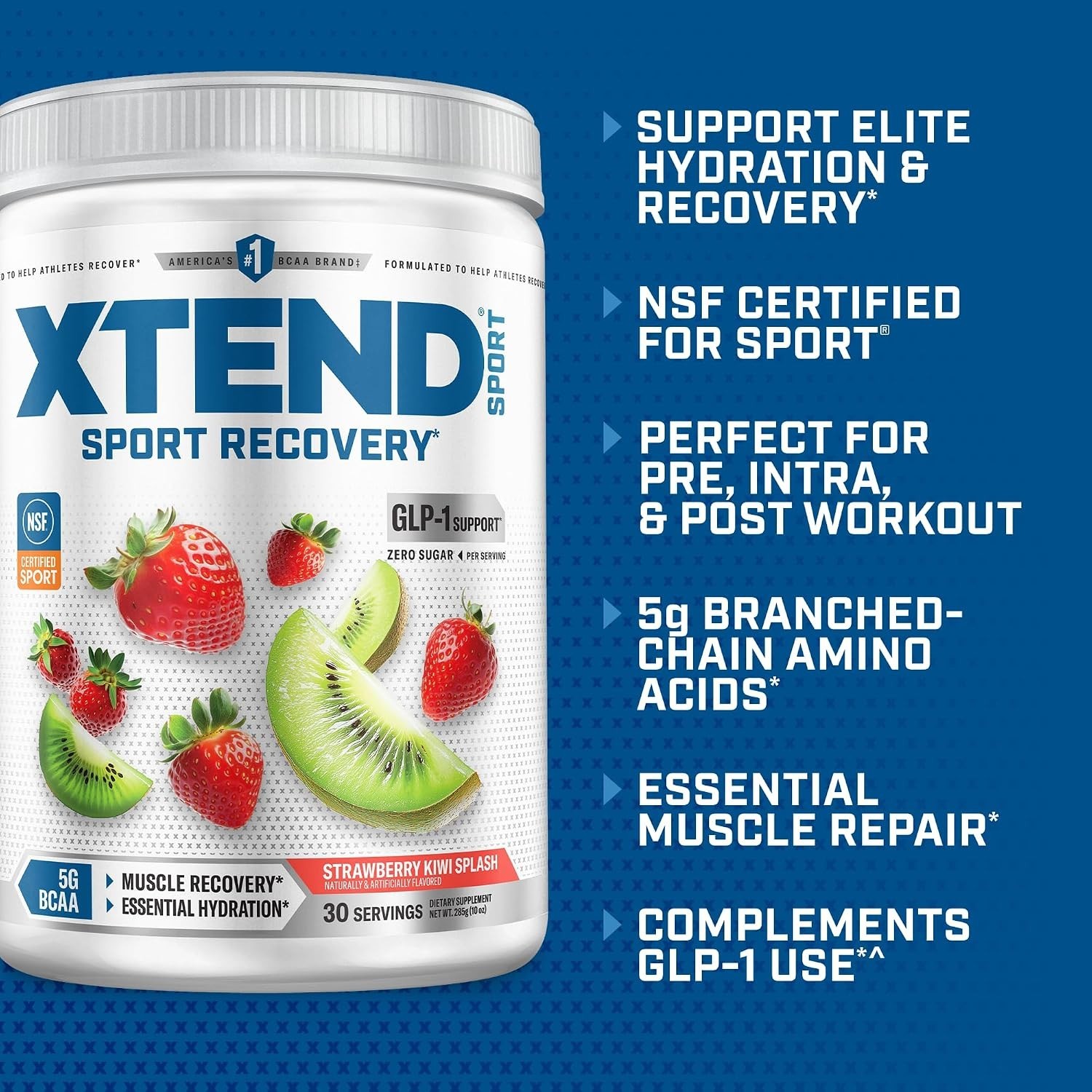 Sport BCAA Powder Strawberry Kiwi Splash – Electrolyte Powder for Recovery & …