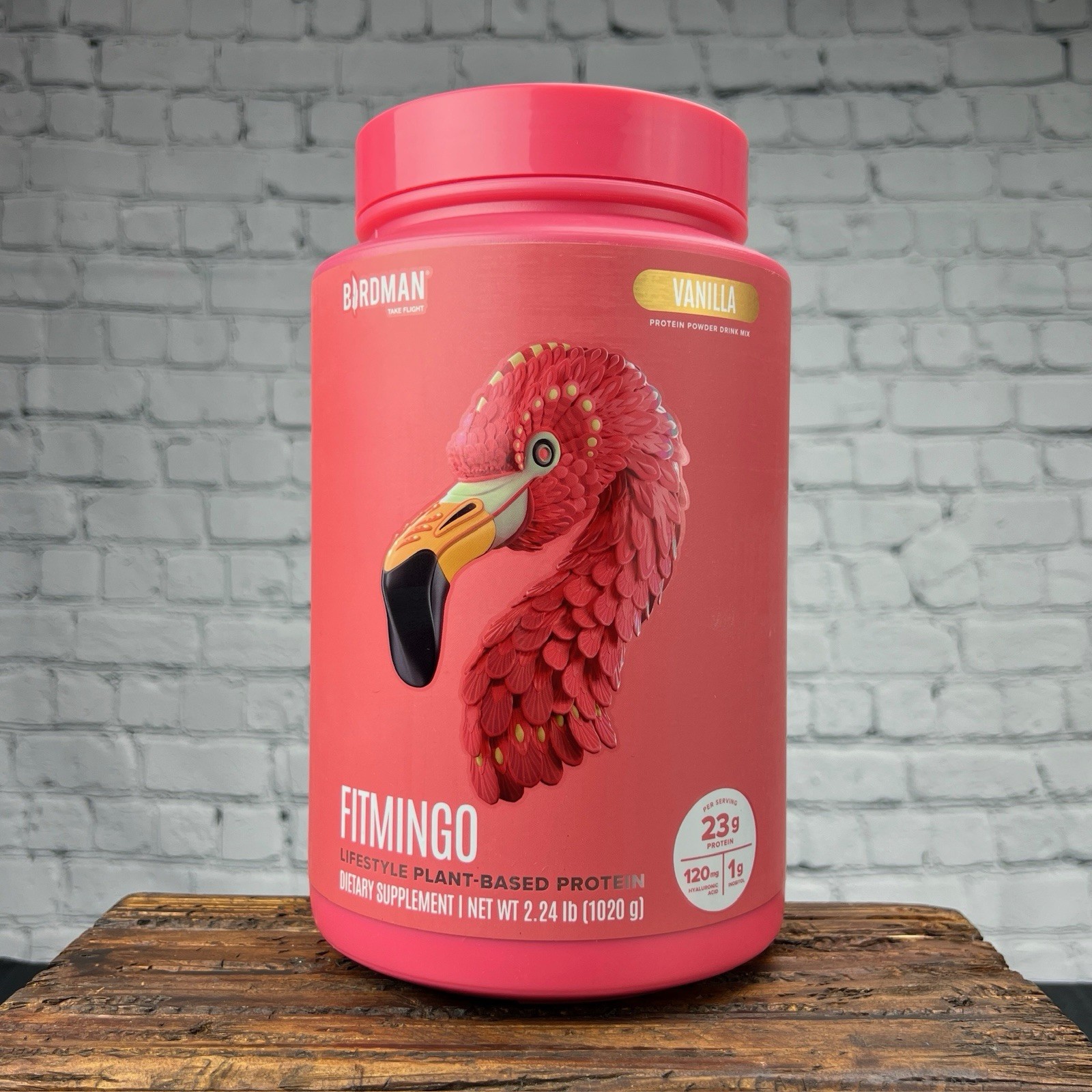 Fitmingo Vanilla Vegan Protein Powder Inositol Collagen Boosters 30 Servings