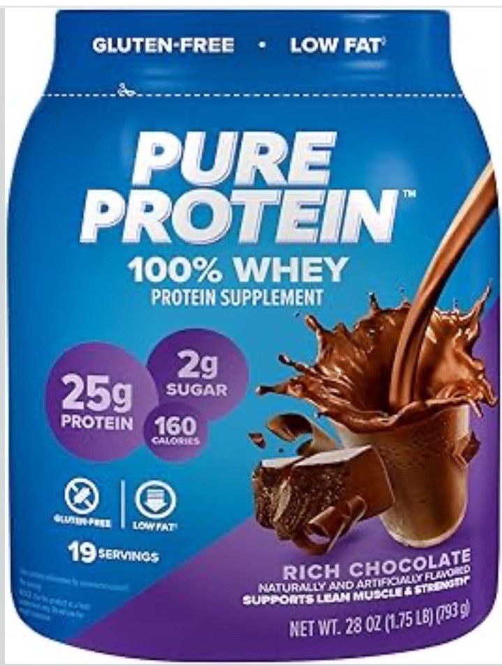 100% Whey Protein Powder, Chocolate Milkshake, 30g Protein, 24.5 oz, 1.5 lb