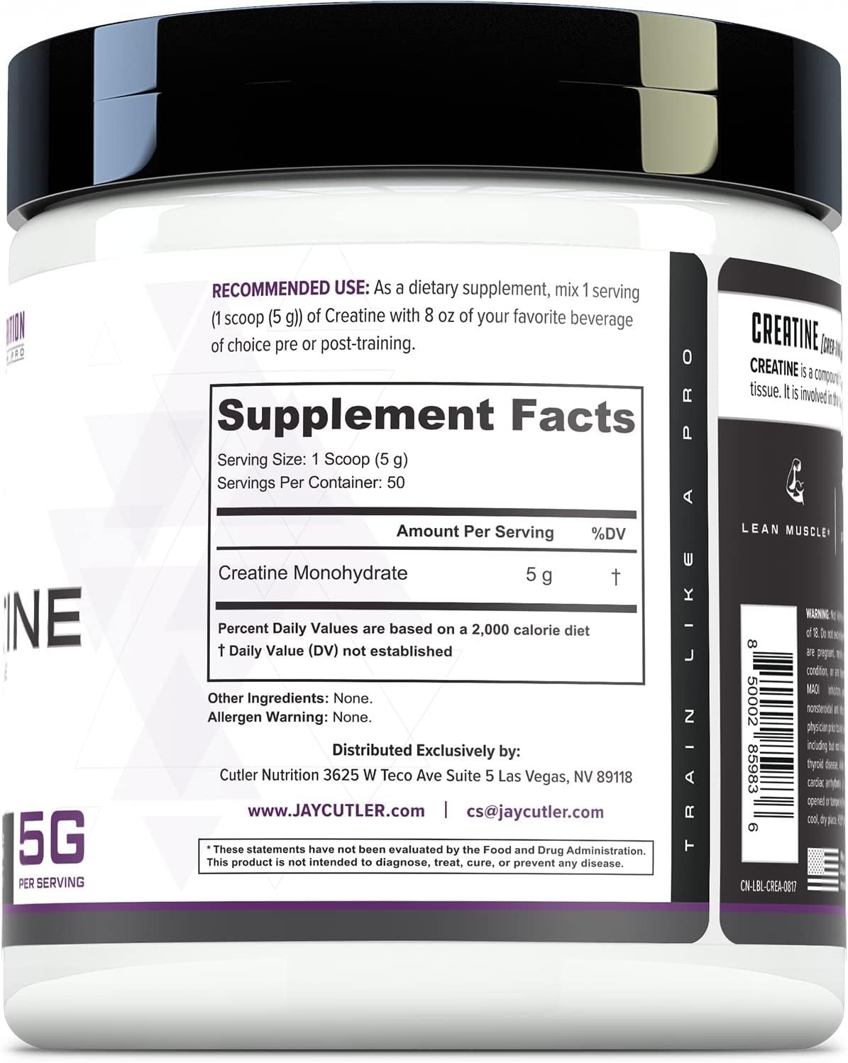Pure Creatine Monohydrate – 5g for Muscle Growth & Strength – 50 Servings