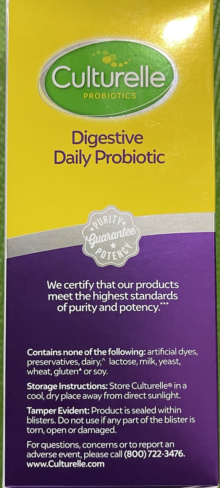 Culturelle Probiotics Digestive Daily Probiotic, 80 Capsules. EXP: 5/25