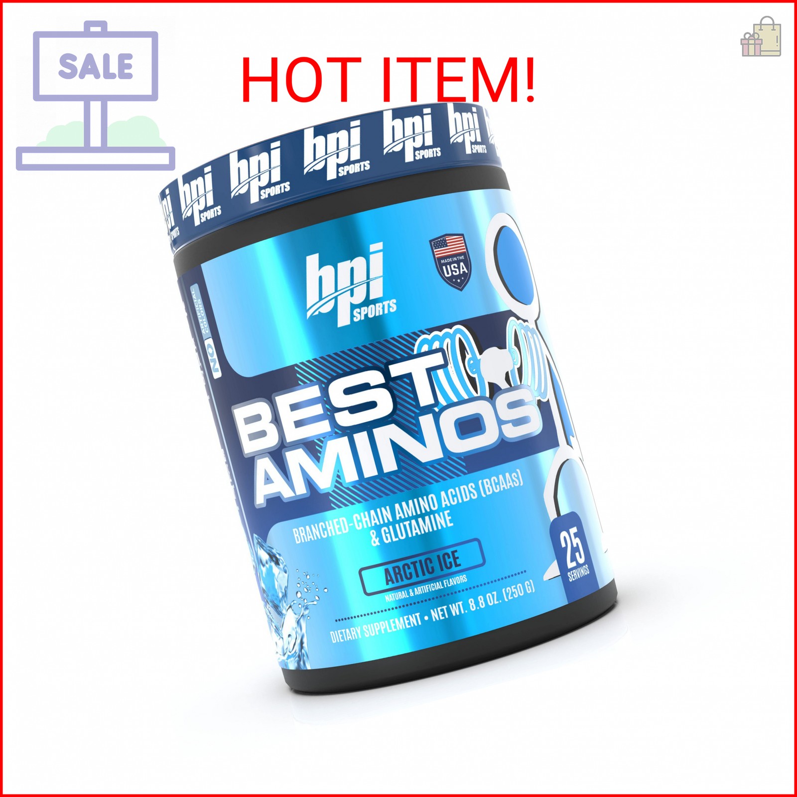 BPI Sports Best Aminos – BCAA Powder Post Workout & Glutamine Recovery Drink wit