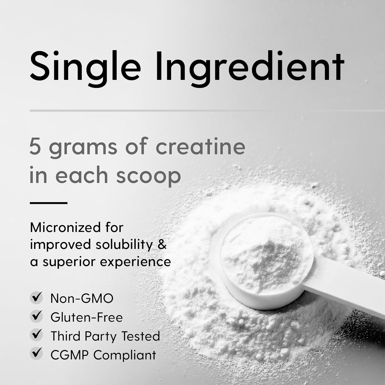 Creatine Monohydrate Micronized Powder 500G 100 Servings 5G Unflavored Muscle Gr