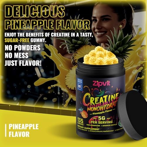 Creatine Monohydrate Gummies 5g 135 Count Muscle Strength
