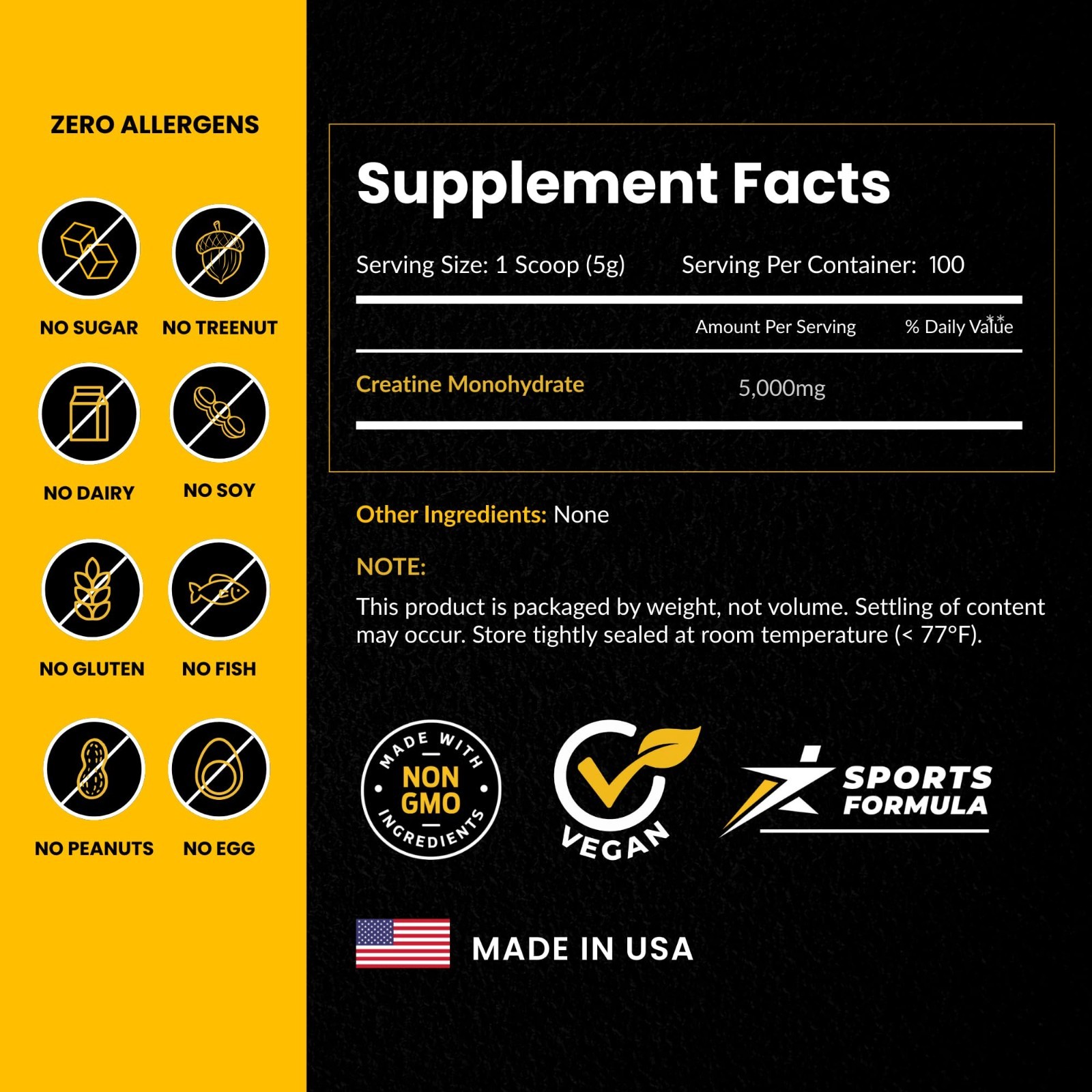 Micronized Creatine Monohydrate Powder – Boost Muscle Growth & Strength – 5G/Ser