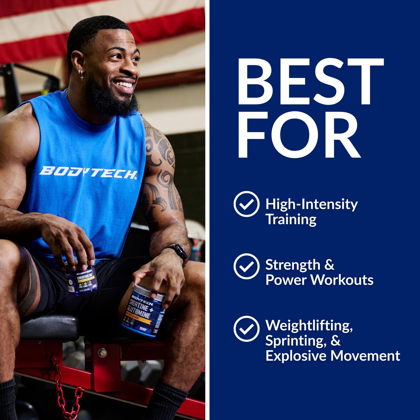 BodyTech 100% Pure Creatine Monohydrate 55 Servings (Pack of 1), No Color