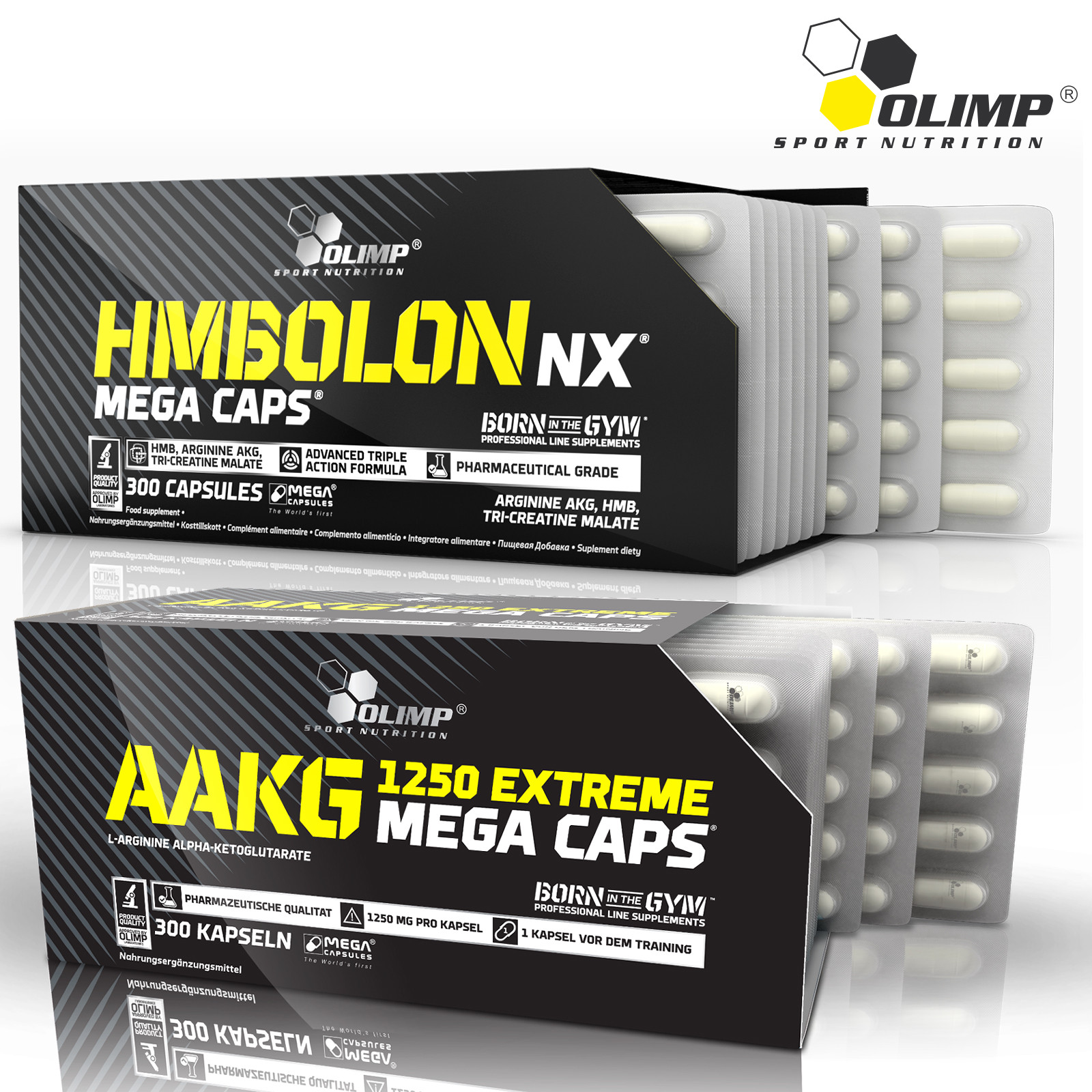 OLIMP HMBolon + AAKG 60-180Caps- HMB Tri-Creatine Malate L-Arginine