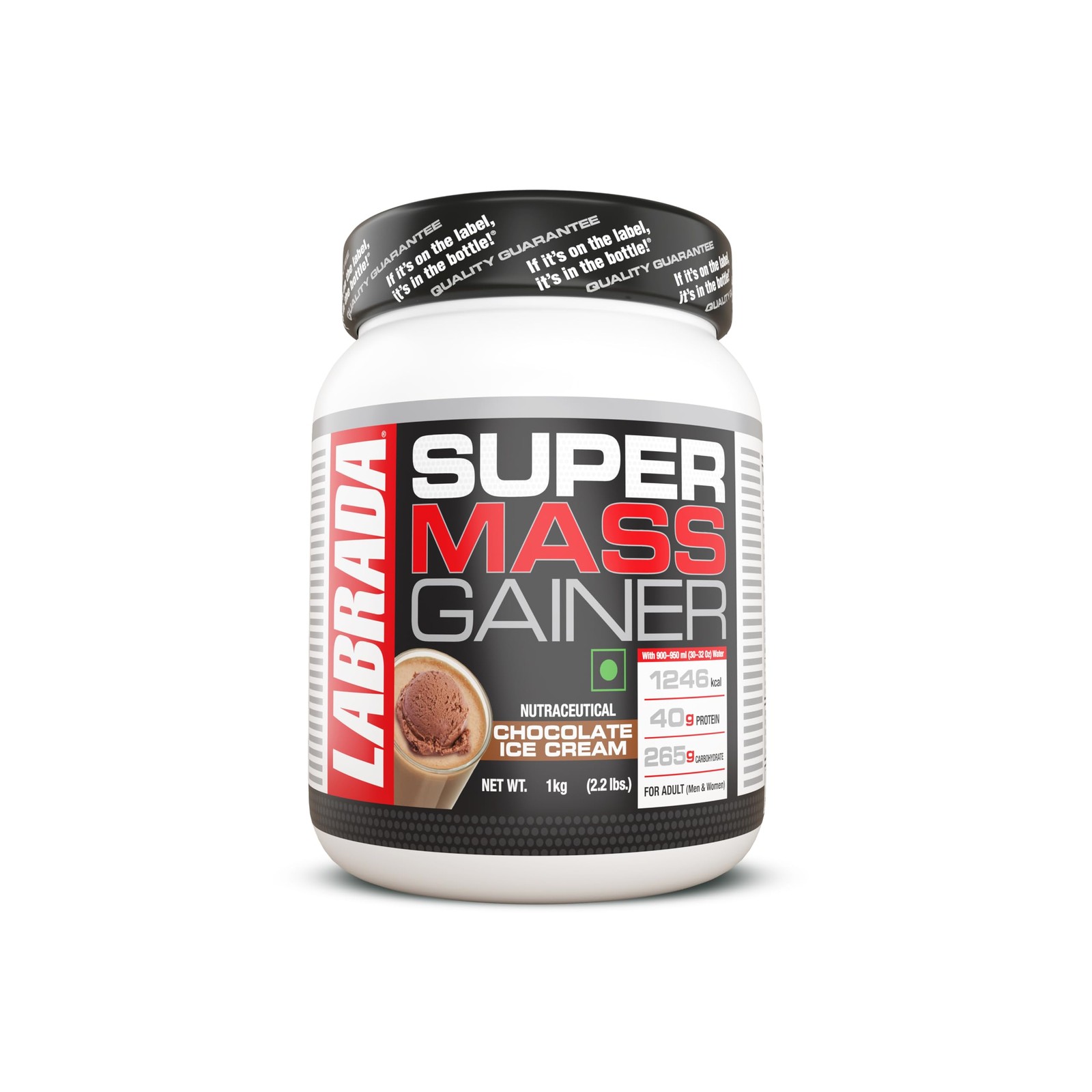 Labrada Super Mass Gainer High Calorie Protein Powder Chocolate 1kg