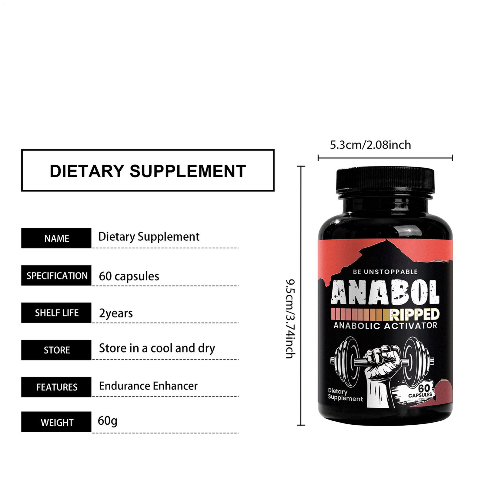 Anabol Hardcore Anabolic Muscle Builder – 60 Liquid Capsules-