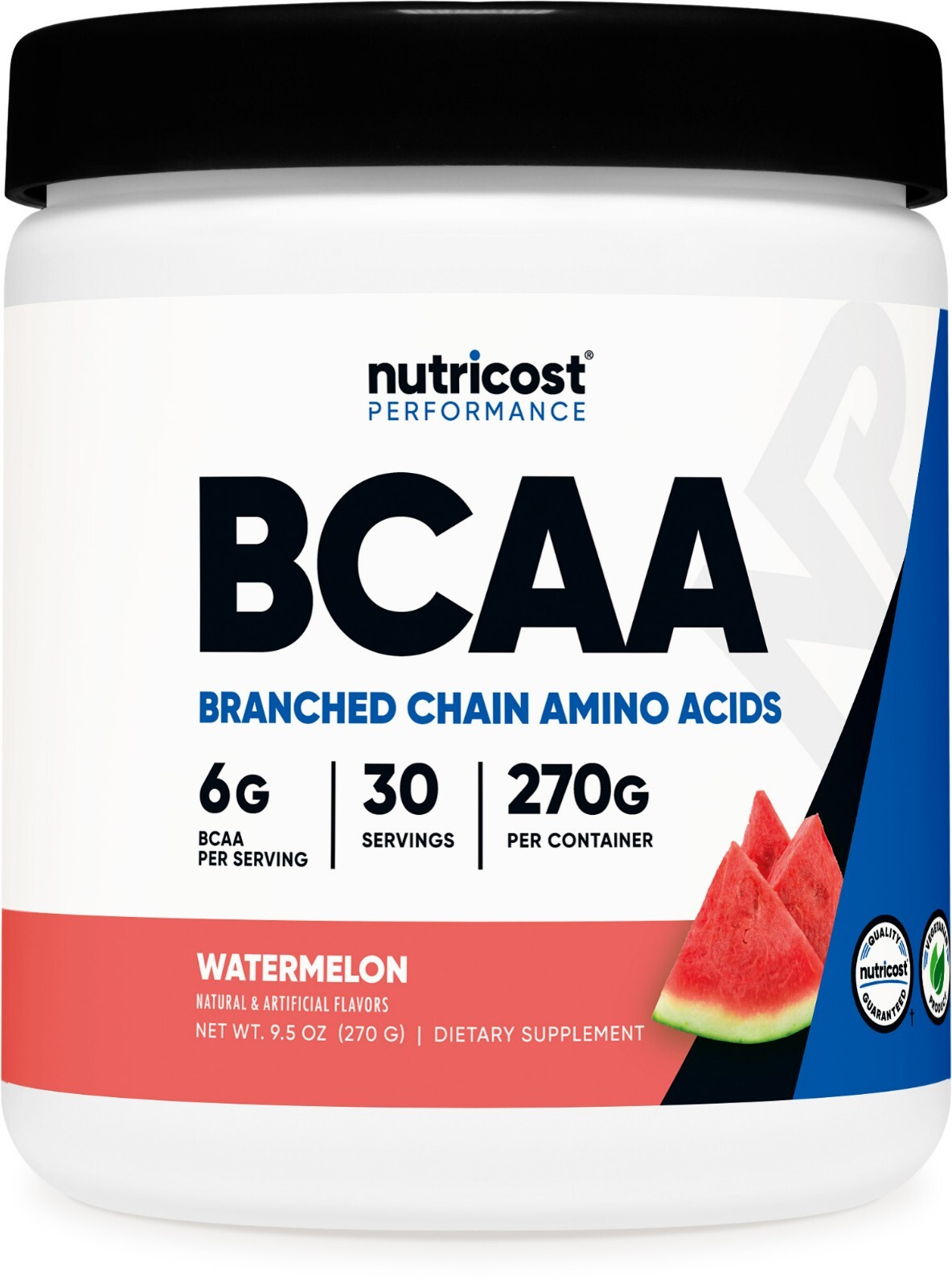 Nutricost BCAA 2:1:1 Powder (Watermelon) 30 Servings – 6G Per Serving