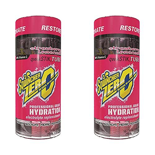 Sqwincher Zero Qwik Stik Sugar Free Drink Mix .11oz, Strawberry Lemonade