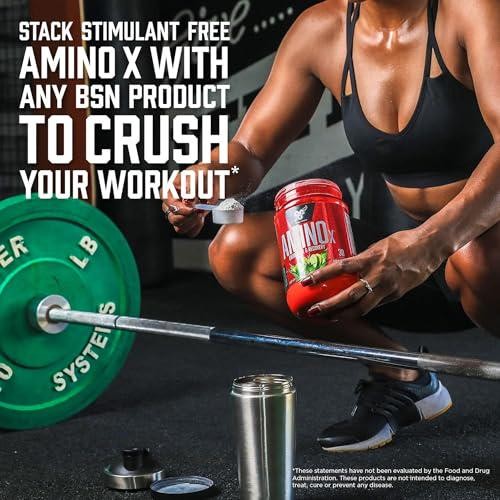 BSN Amino X Muscle Recovery and Endurance Powder with BCAAs, Intra Workout 10 of