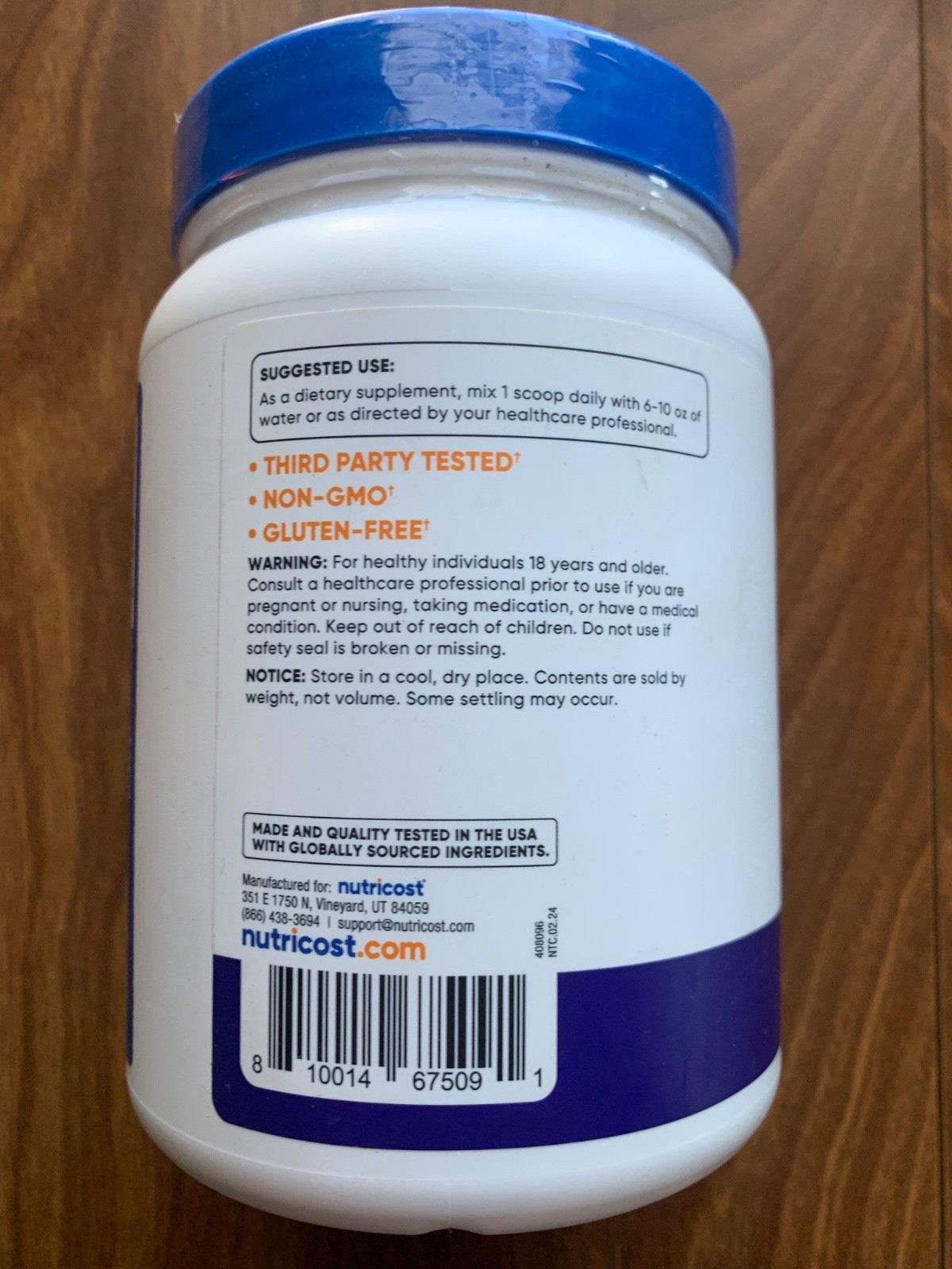 Nutricost L-Citrulline Malate 2:1 (600 Grams) (Blue Raspberry)