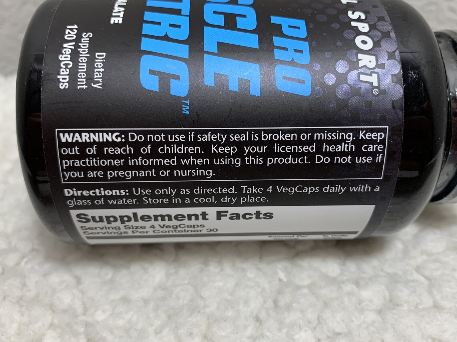 Natural Sport Pro Muscle Nitric 120 Capsules Nitric Oxide Formula VegCaps