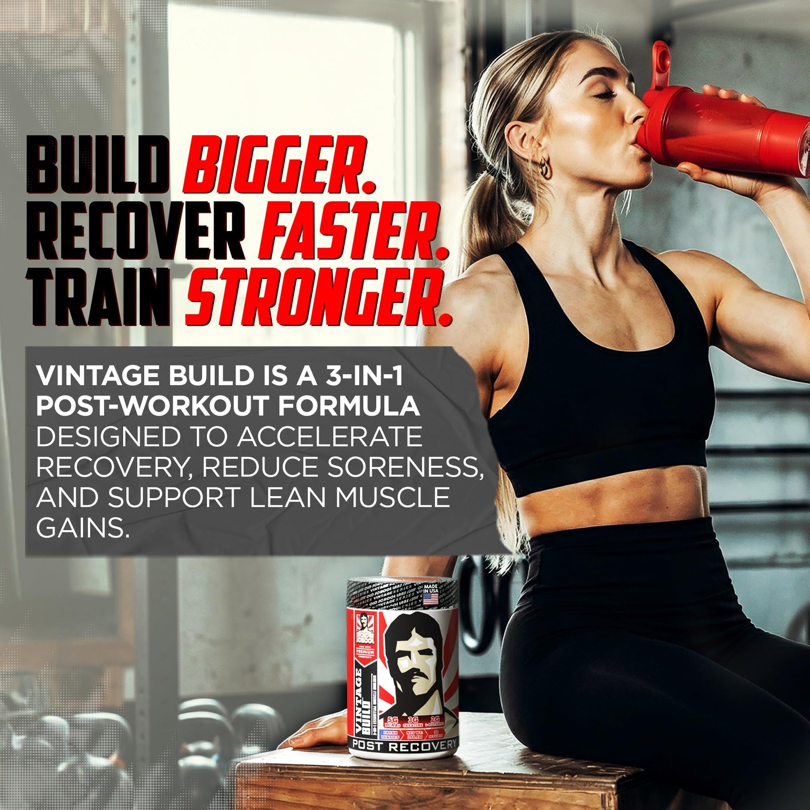 Post-Workout Recovery Powder 30 Servings BCAAs, 3g Creatine – Supports Muscle