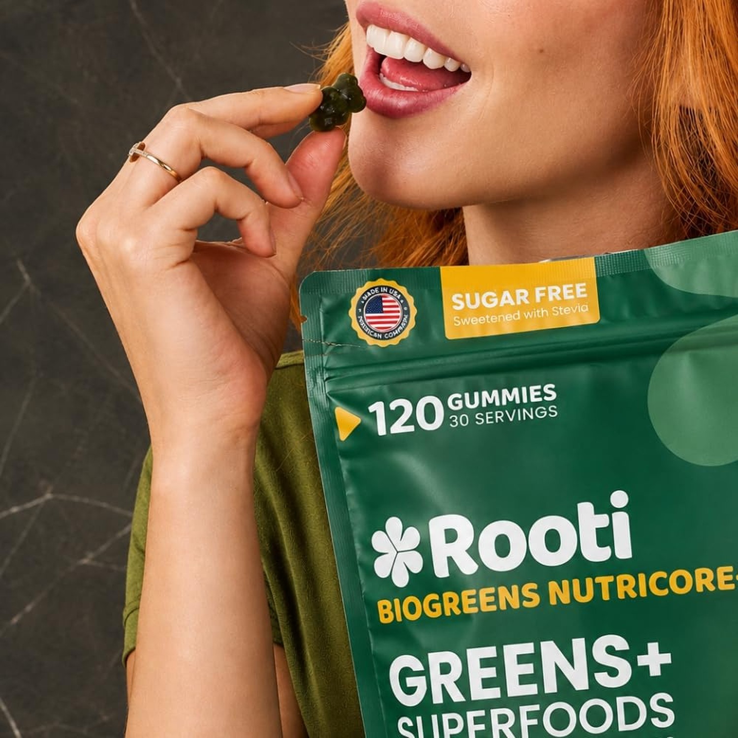 Natural Supergreens Multivitamin Gummies, Adaptogens, Pre & Probiotics, Fiber…