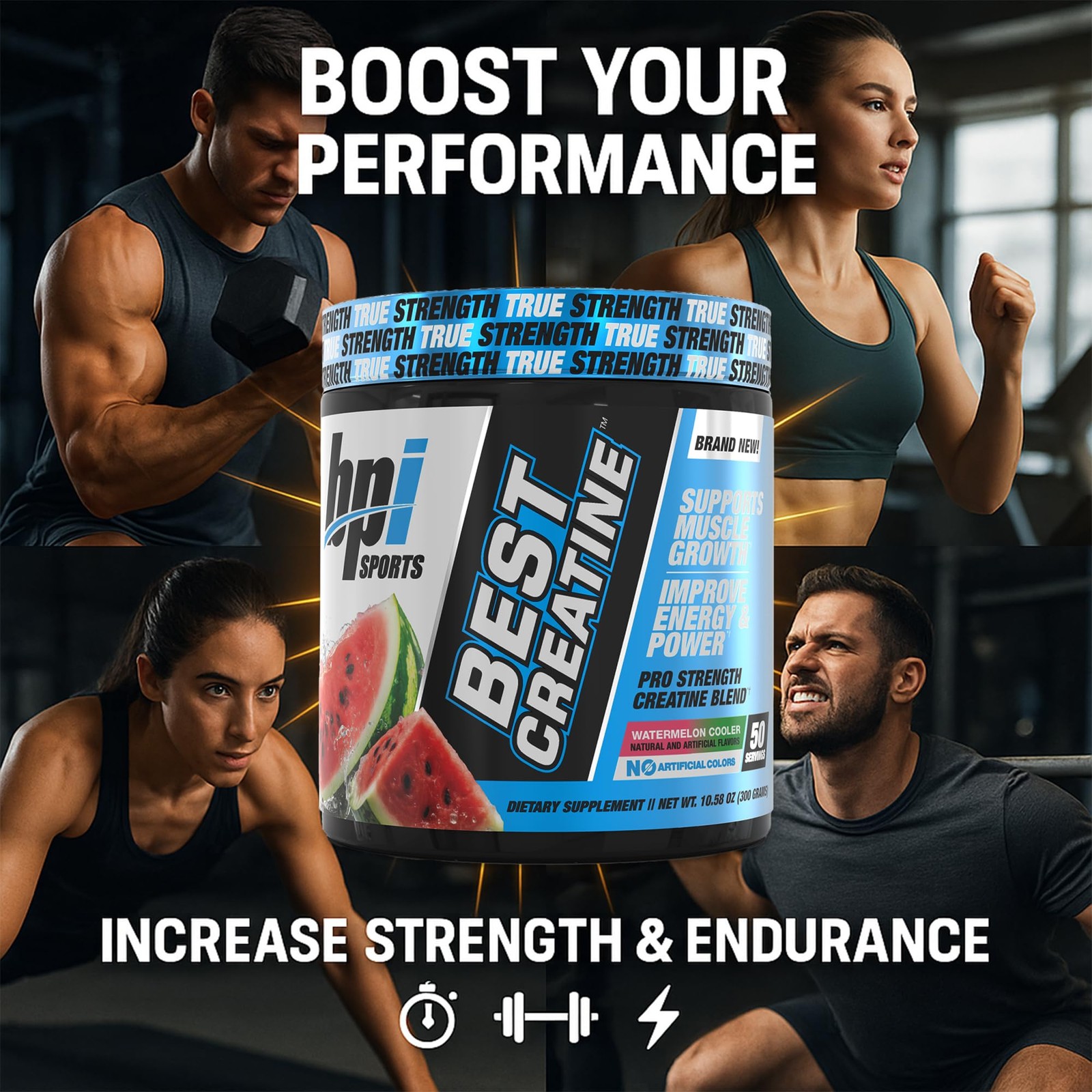BPI Sports Best Creatine – 10 Ounce (Pack of 1), Watermelon Cooler