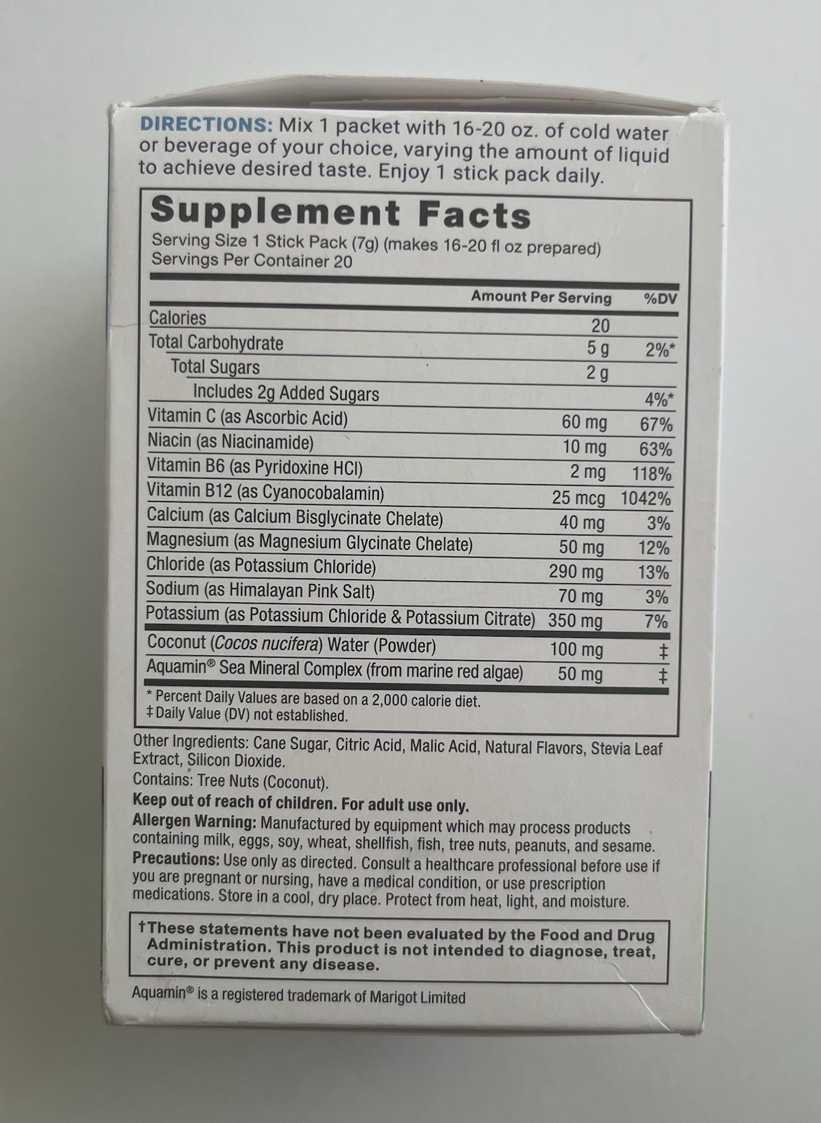 Force Factor Liquid Labs Rapid Hydration 20 Stick Packs NEW Lemon-Lime Exp 08/26