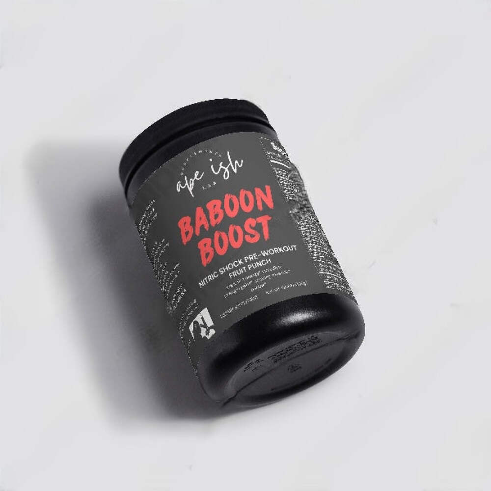 Baboom Boost – Nitric Shock Pre-Workout Powder (Fruit Punch)