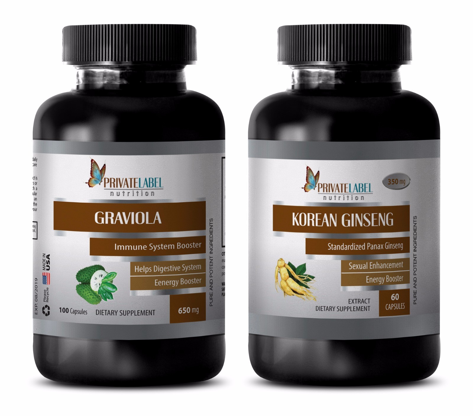 Immune calm – GRAVIOLA- KOREAN GINSENG COMBO- graviola capsules supports Immune