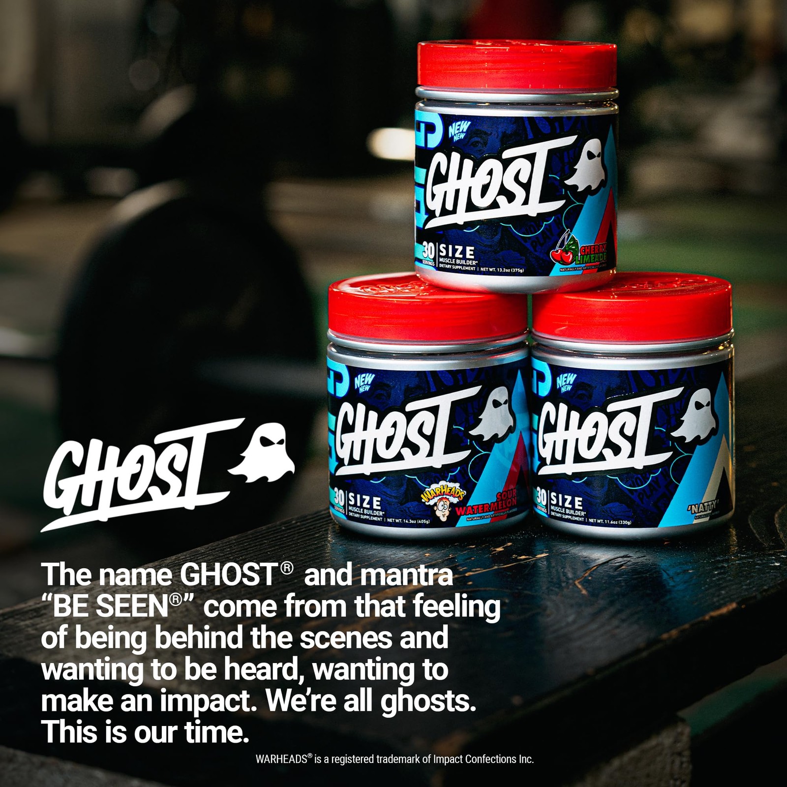 GHOST Size Muscle Builder Dietary Supplement – 14.3 Ounce (Pack of 1)