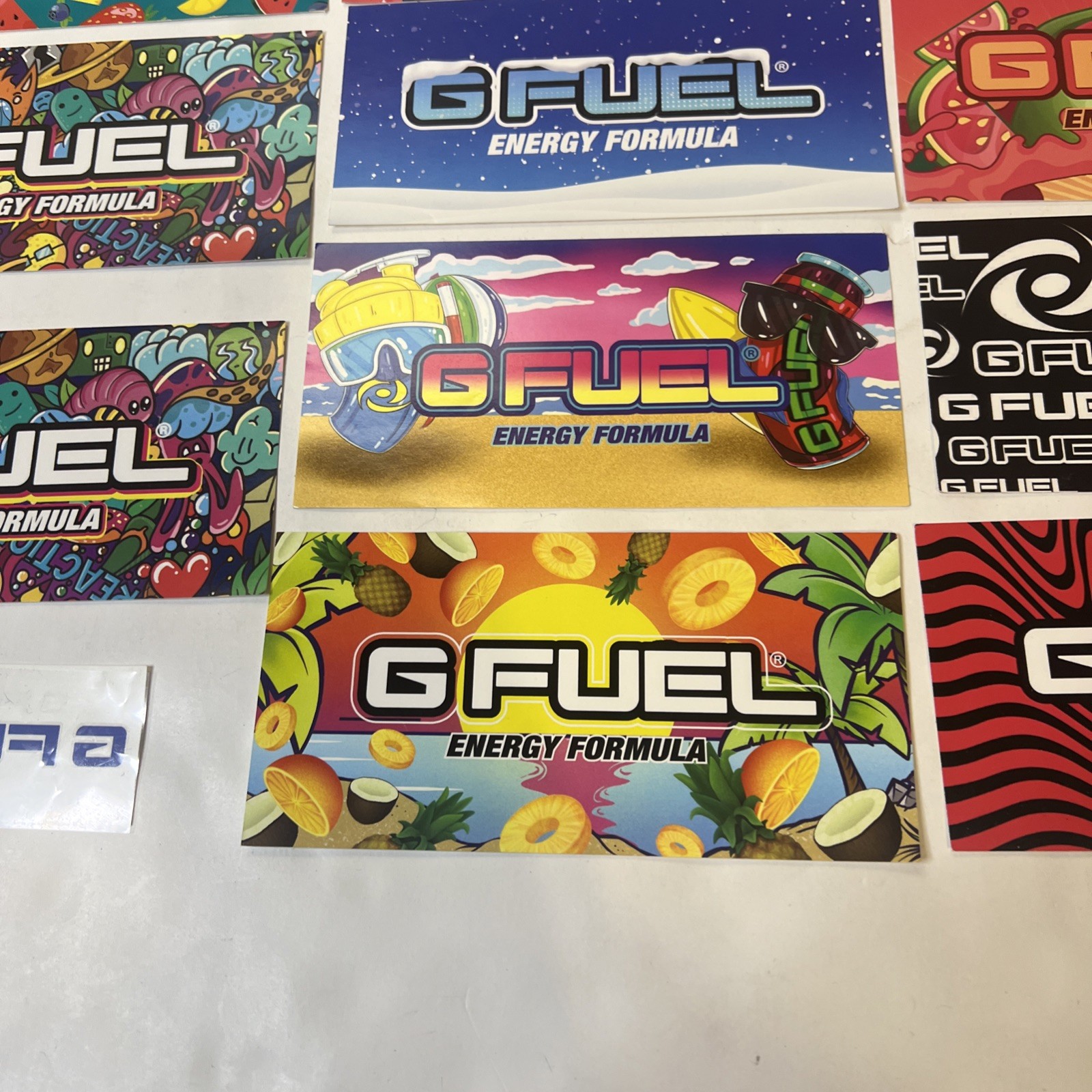 Gfuel Stickers Lot of 17 Some Rare 1 temp tattoo