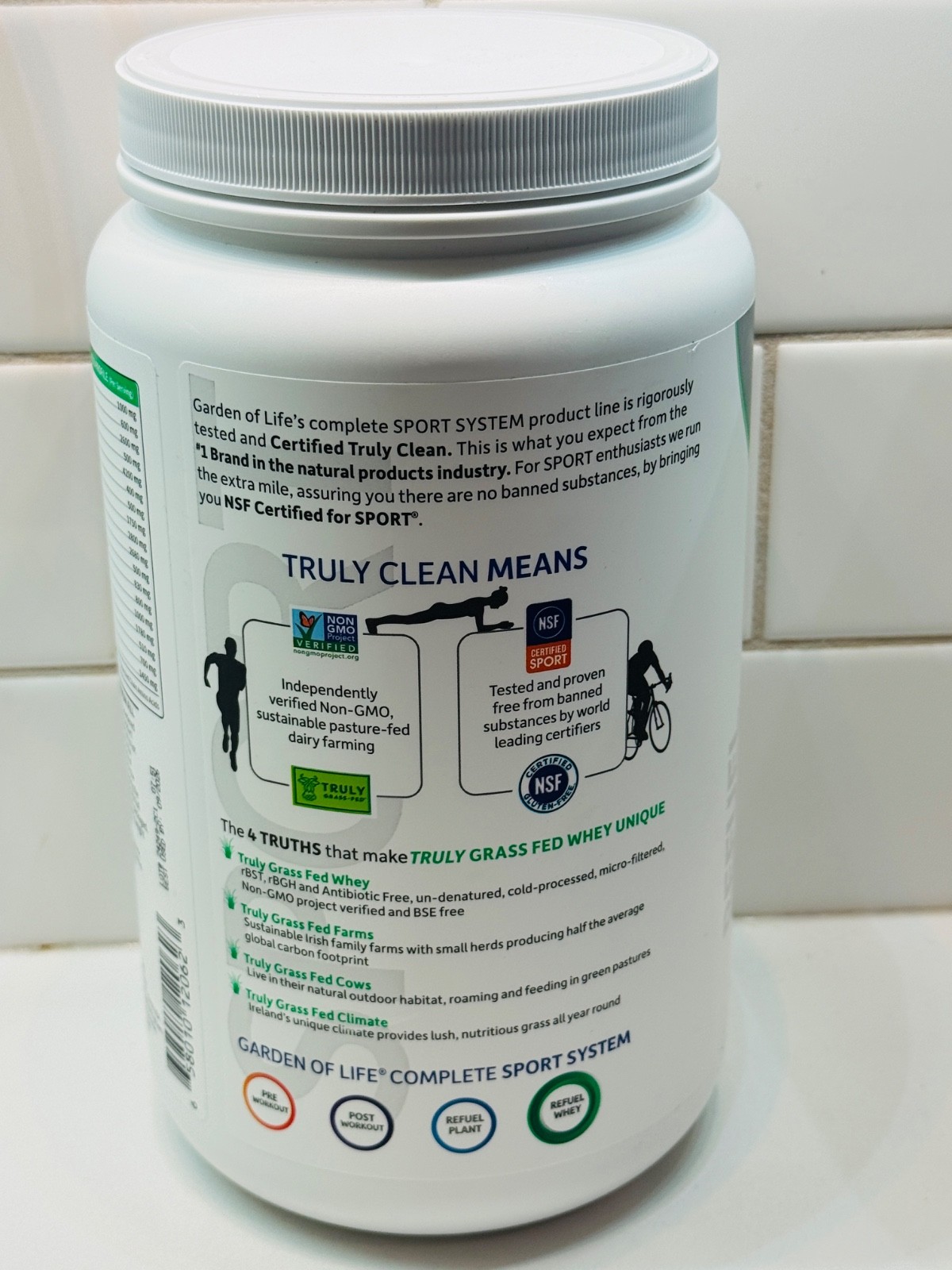 Garden of Life Sport Whey Protein Powder Chocolate 24.33 oz Exp 09/2026 New