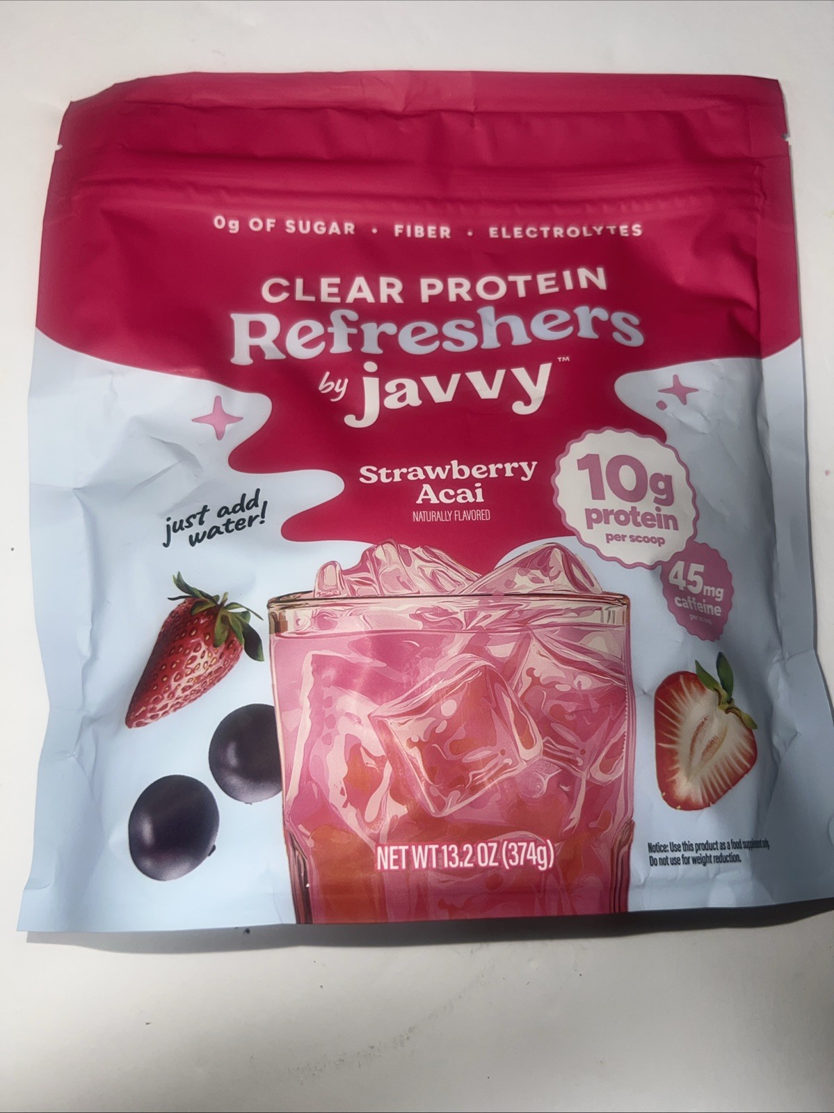 Clear Protein Refresher Drink Mix – 10g of Whey Protein and Collagen Peptides, E