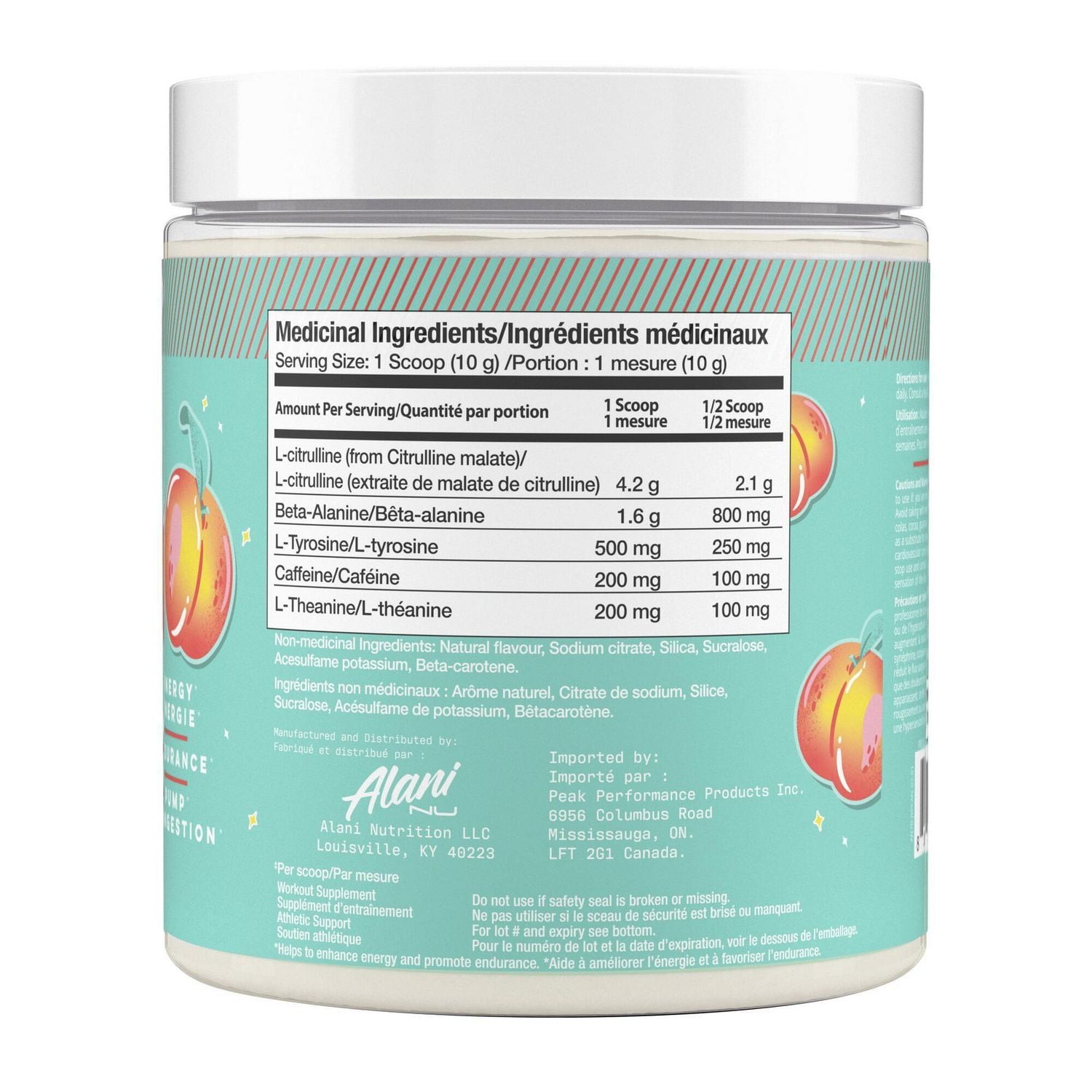 Alani Nu Pre-Workout 2-Pack – Cherry Twist + Juicy Peach