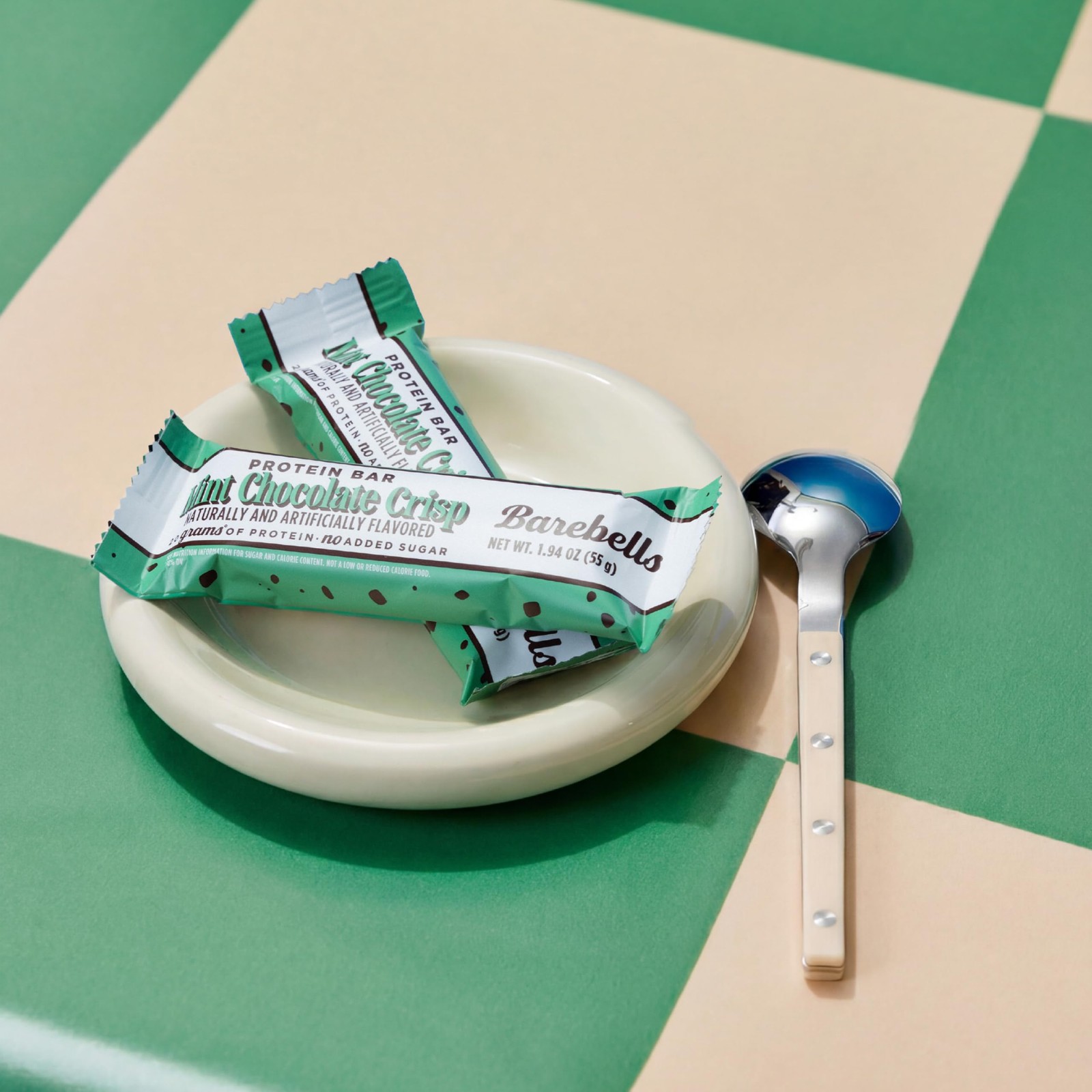 Barebells Mint Chocolate Crisp Protein Bar 20G Protein No Added Sugar 12 X 55G